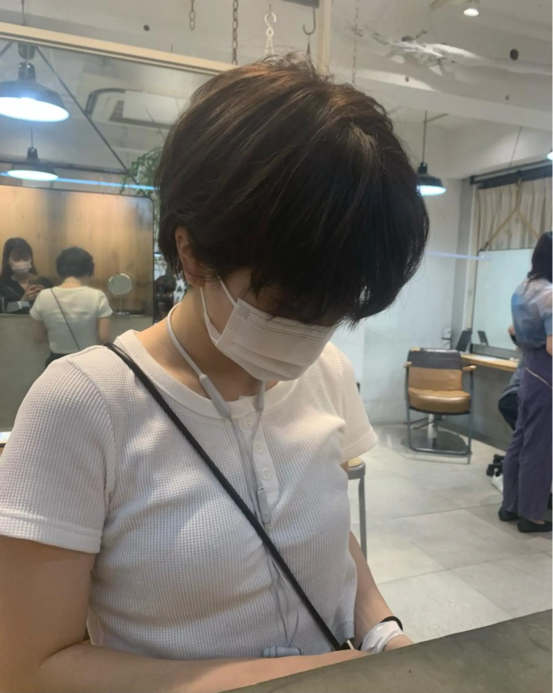 ショート カラー REINA☁️透明感 カラー/ぷつっと♡のヘアスタイル