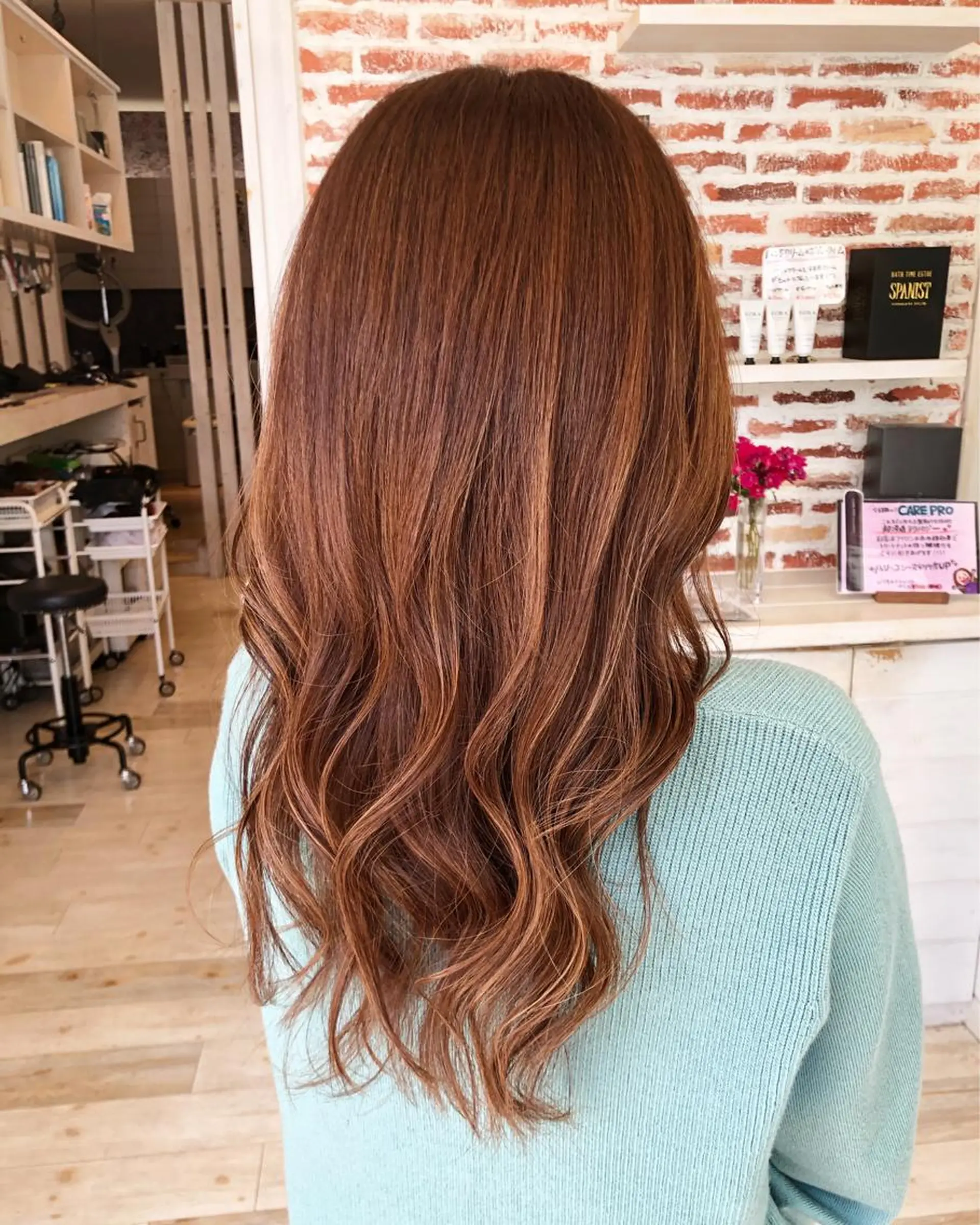 ロング カラー 東恩納 誠のヘアスタイル