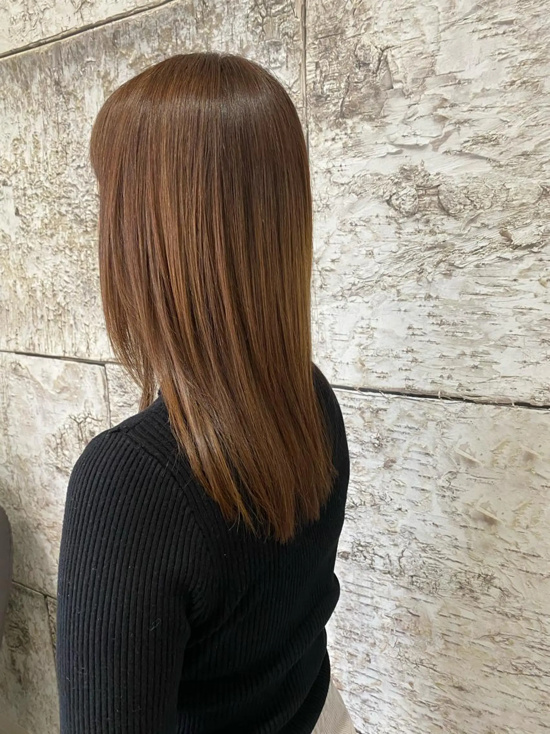 セミロング 髪質改善 トリートメント 酸熱トリートメント カット ヘアカラー ヘッドスパ 柴田 久美子のヘアスタイル