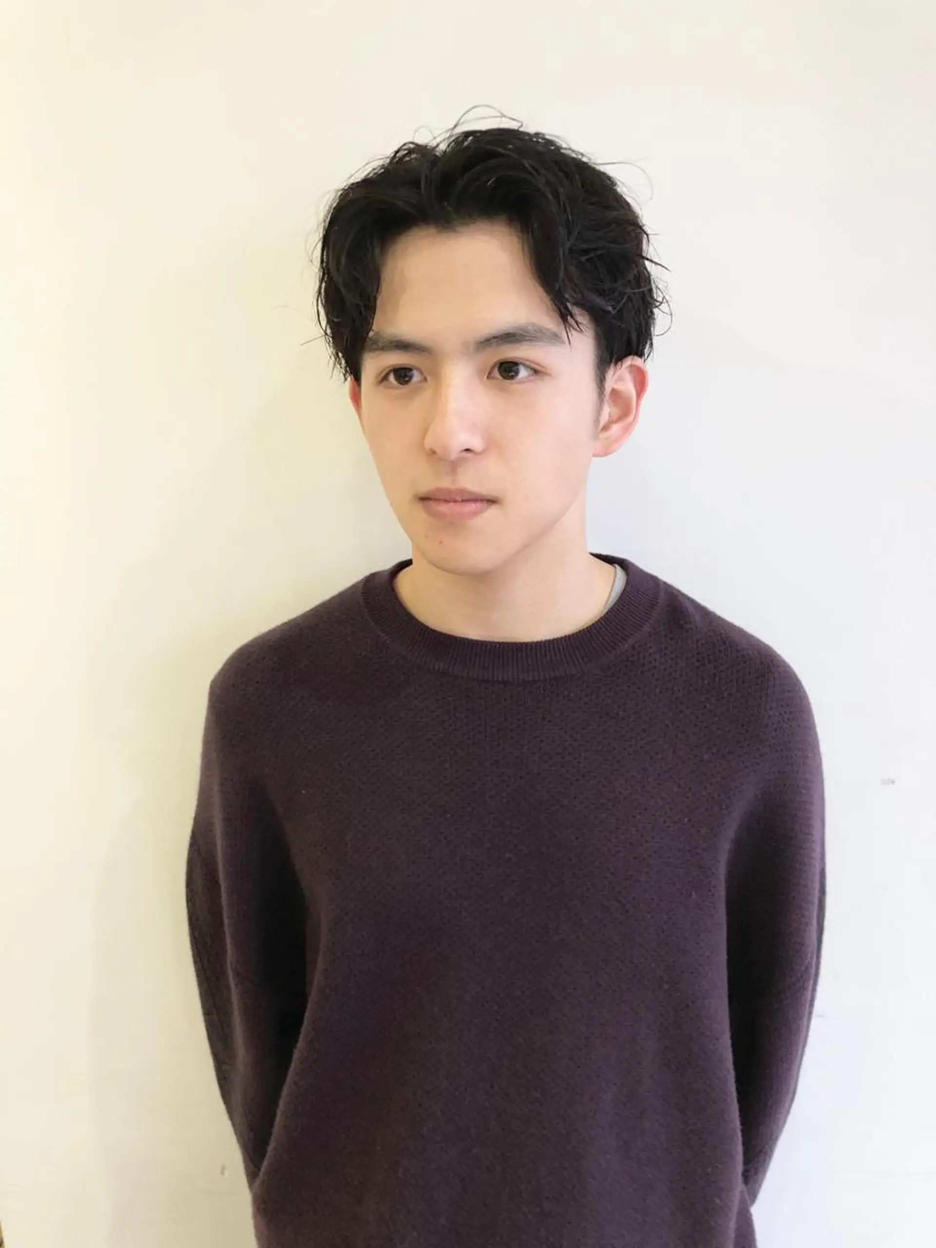 メンズ センターパート カット 渋谷メンズカット/ 工藤靖也のヘアスタイル