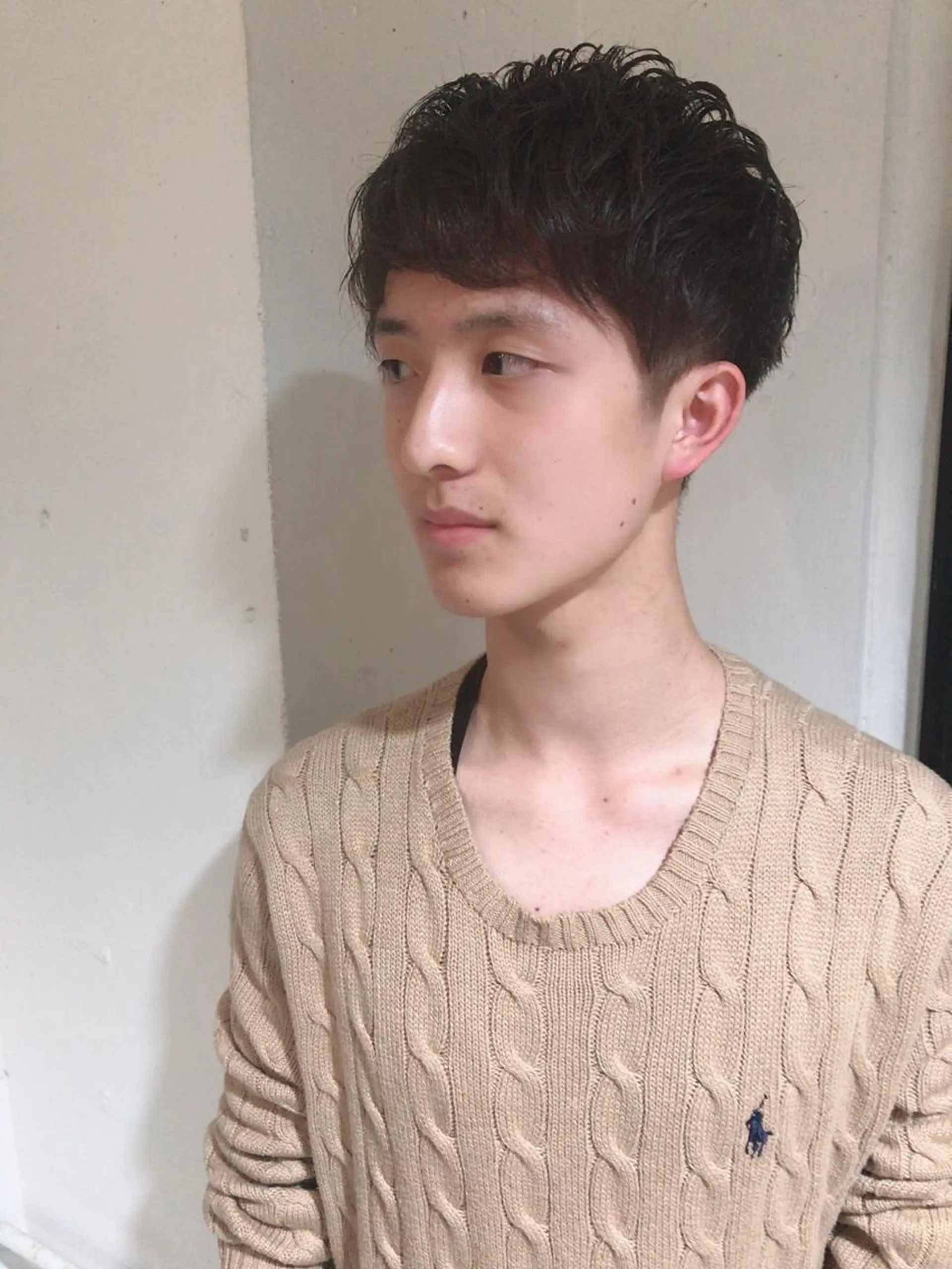 ショート カラー パーマ ヘアアレンジ メンズ カット パーマ ちこ .のヘアスタイル