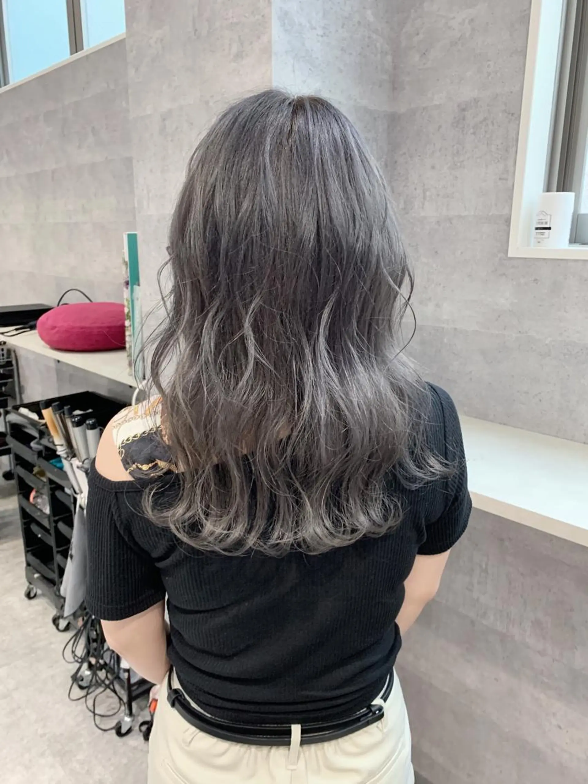 ロング カラー ブリーチ _WHITE 天神店 YUMEKA🐻のヘアスタイル