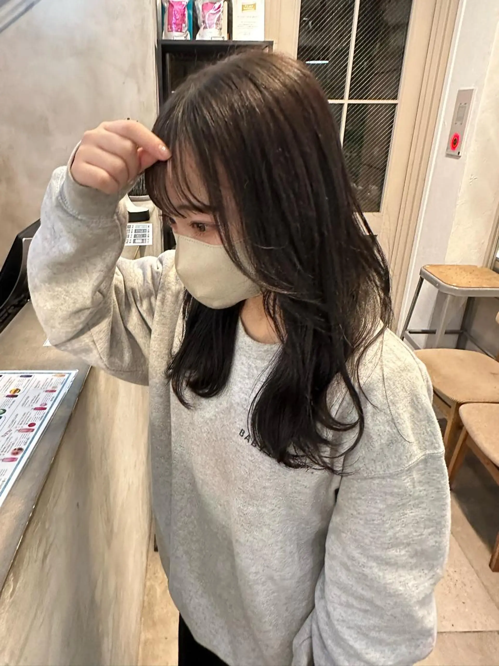 セミロング カラー REINA☁️透明感 カラー/ぷつっと♡のヘアスタイル