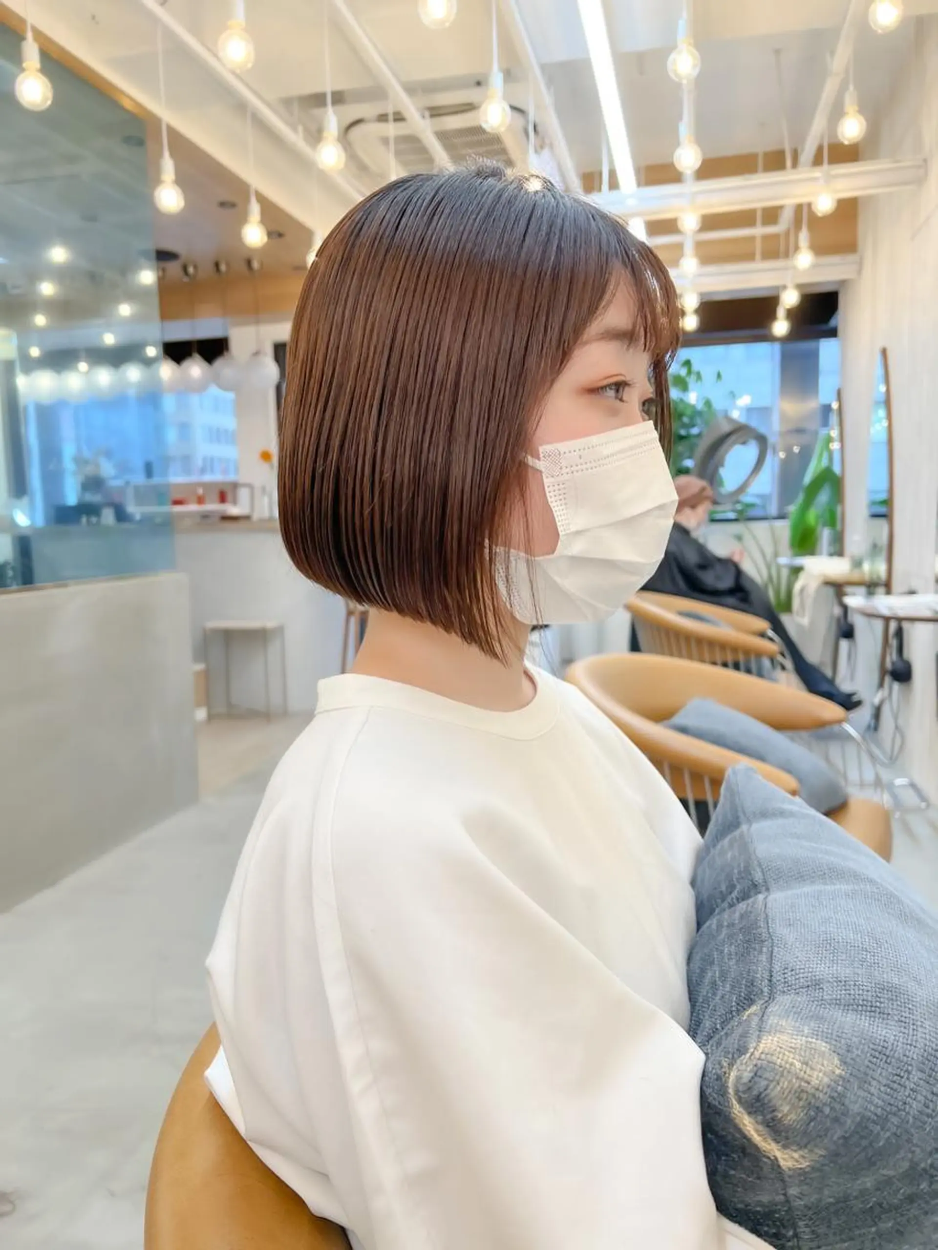 ショート カット ヘアカラー トリートメント ボブ/縮毛矯正 髪質改善/もえるのヘアスタイル