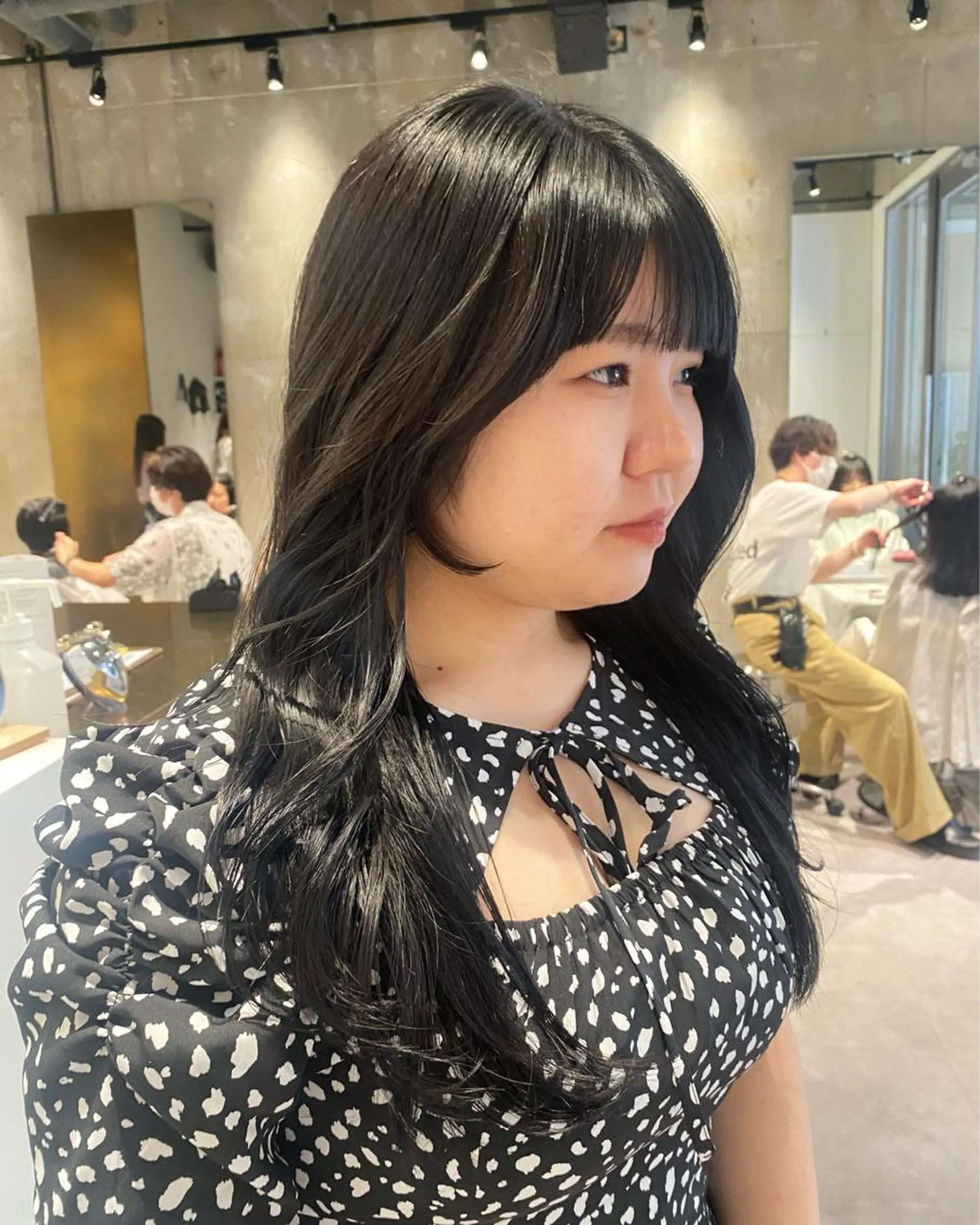 ロング カラー 透明感カラー 顔周りカット カット mina🪐立川駅/ 無料ショートカットのヘアスタイル