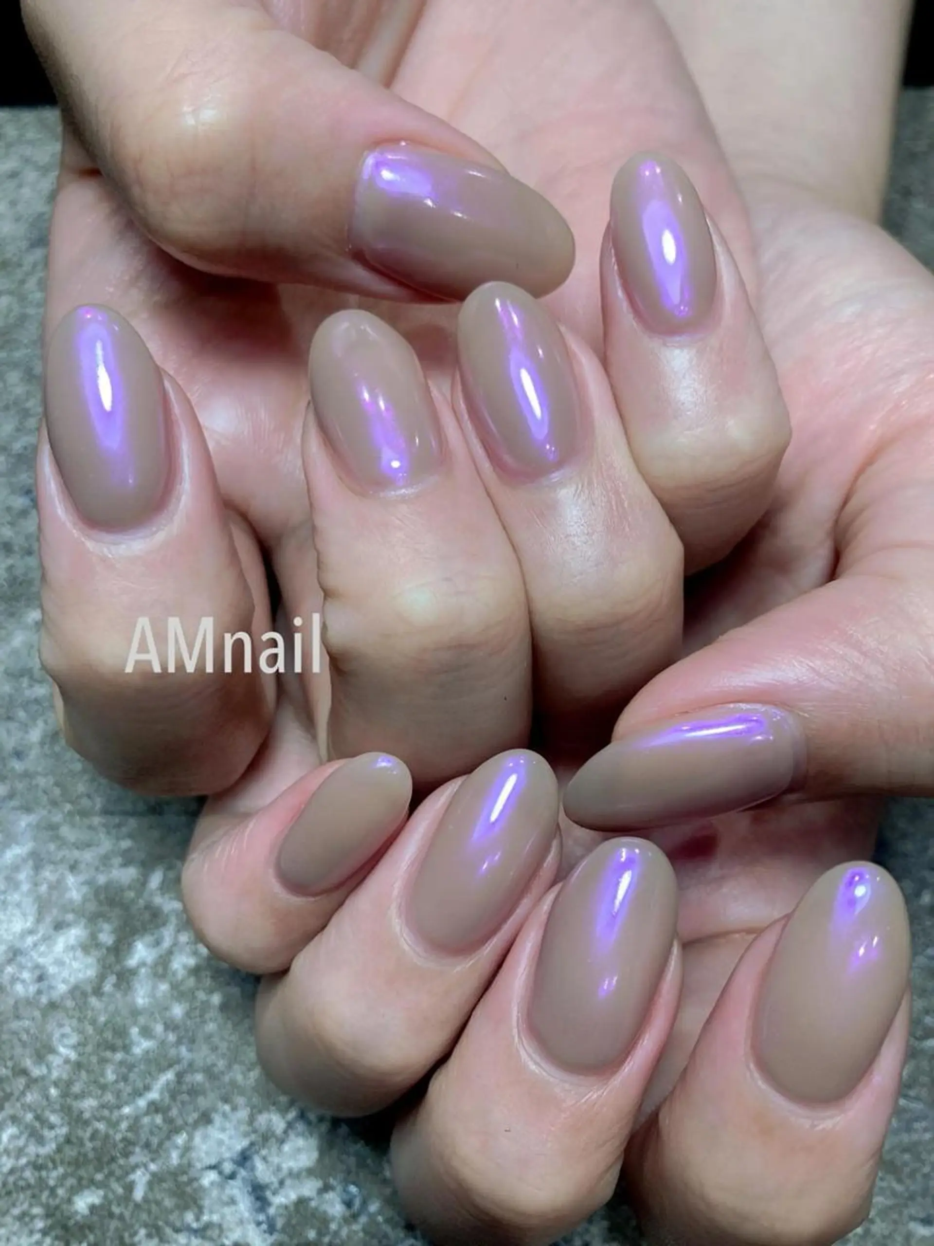 ネイル オフィスネイル ワンカラーネイル シンプルネイル ハンドネイル Am:nail 柏 SUE（スゥ）のネイルデザイン