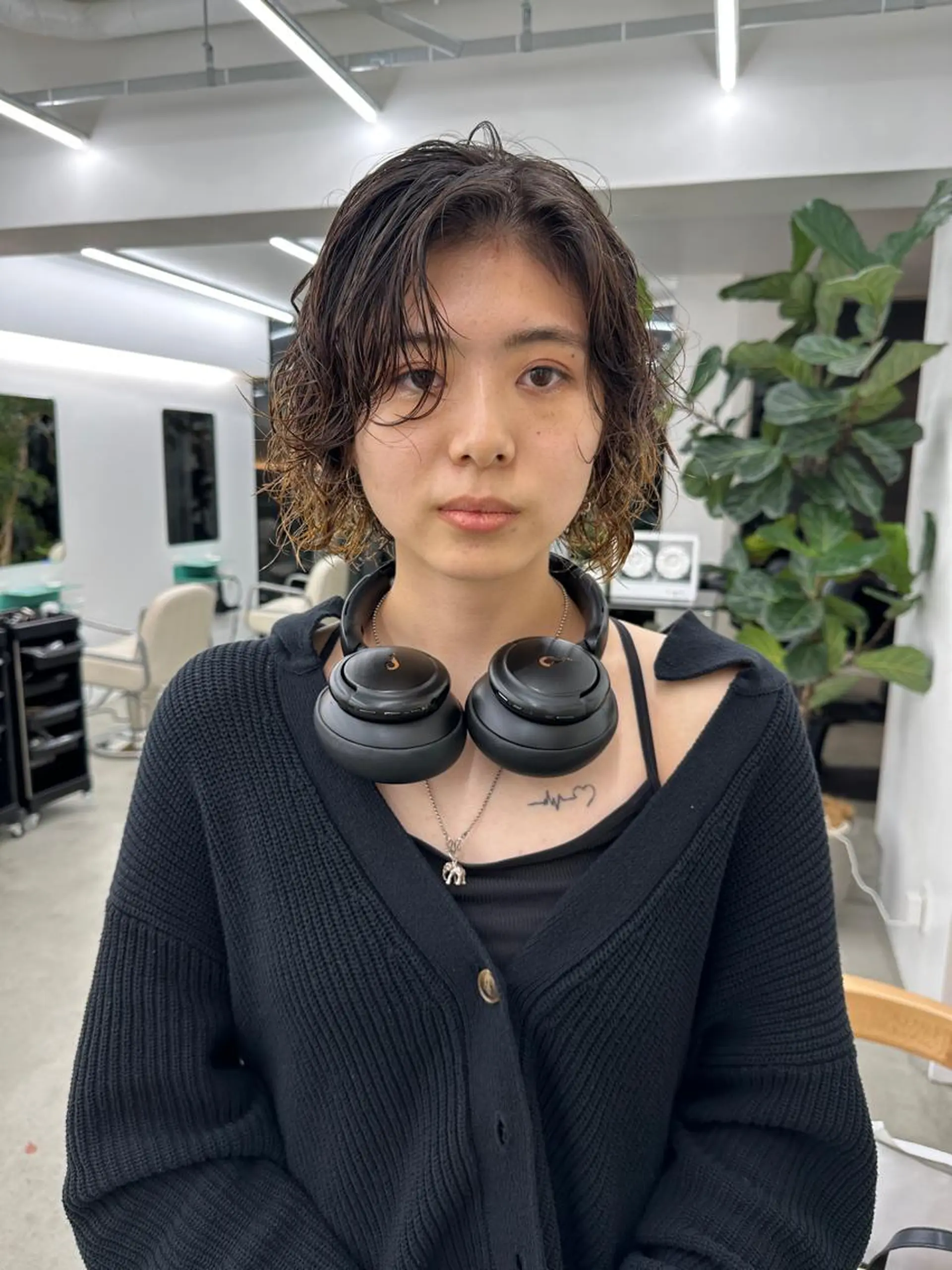 ショート パーマ カット パーマ トリートメント ボブ/レイヤー/ケア パーマ/リュウタのヘアスタイル