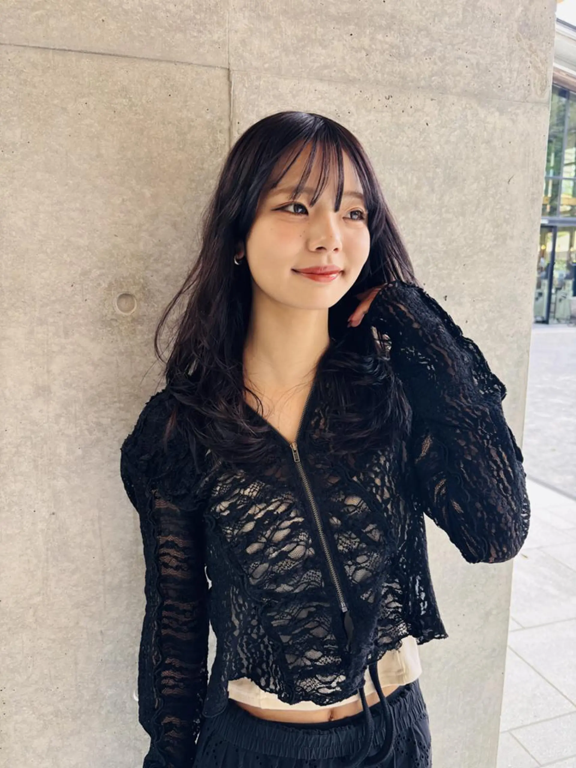 セミロング ボブ くびれヘア 顔周りカット くびれレイヤー レイヤーカット 【公式】amble luxe池袋東口🩷のヘアスタイル