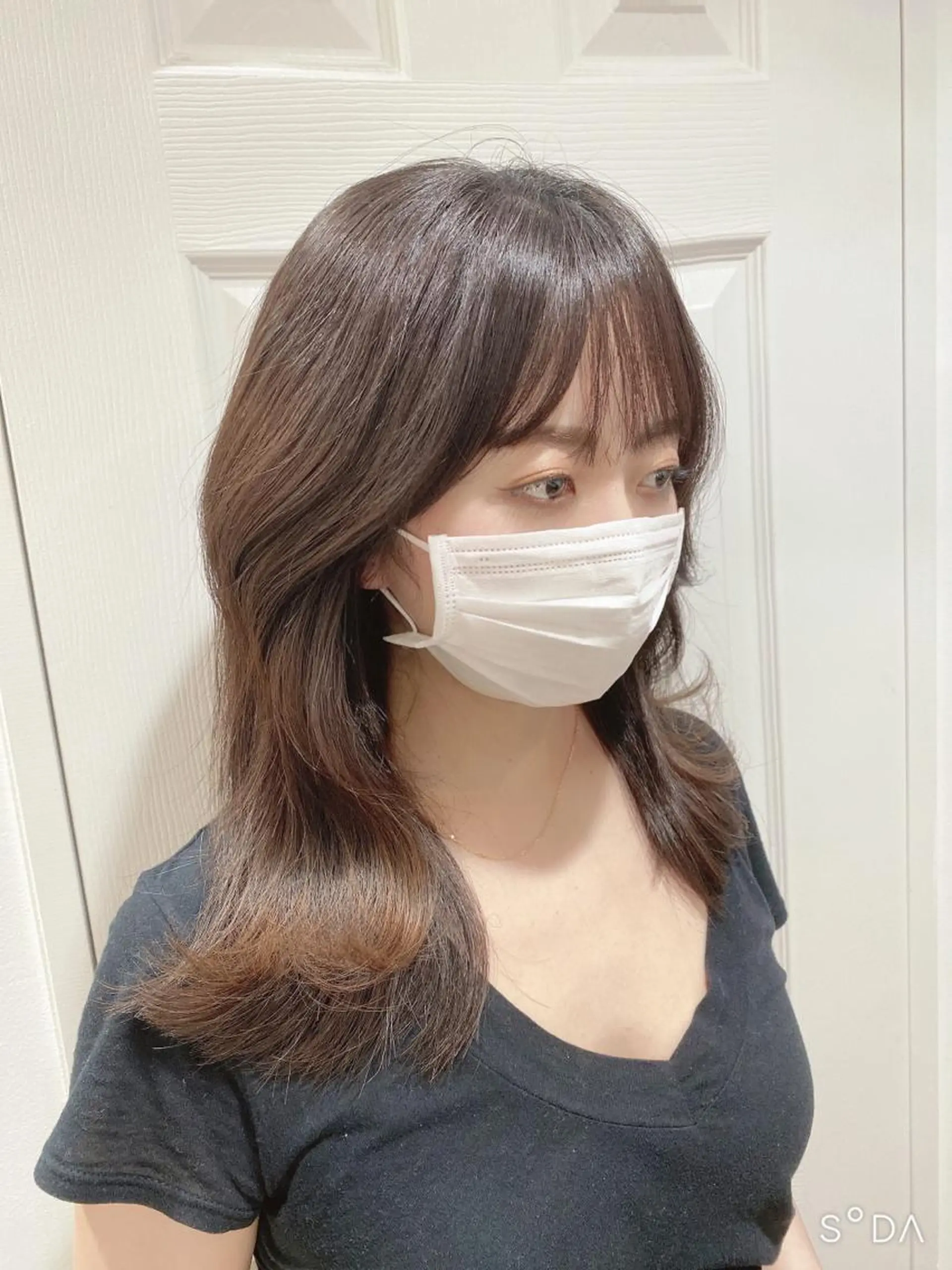 セミロング カット パーソナルカラー lapiax阿部のヘアスタイル