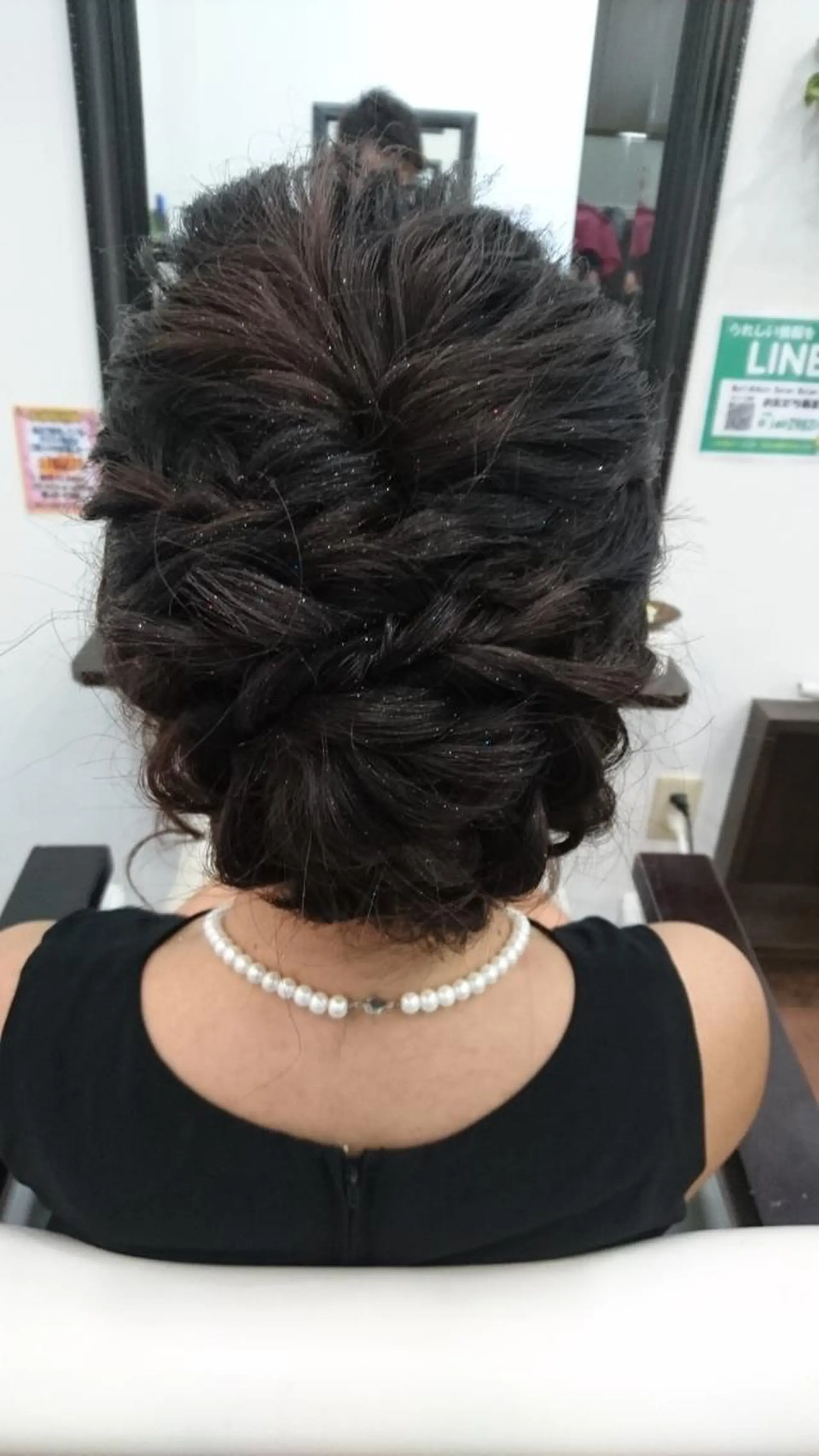 セミロング ヘアアレンジ 三つ編み Style Tのヘアスタイル