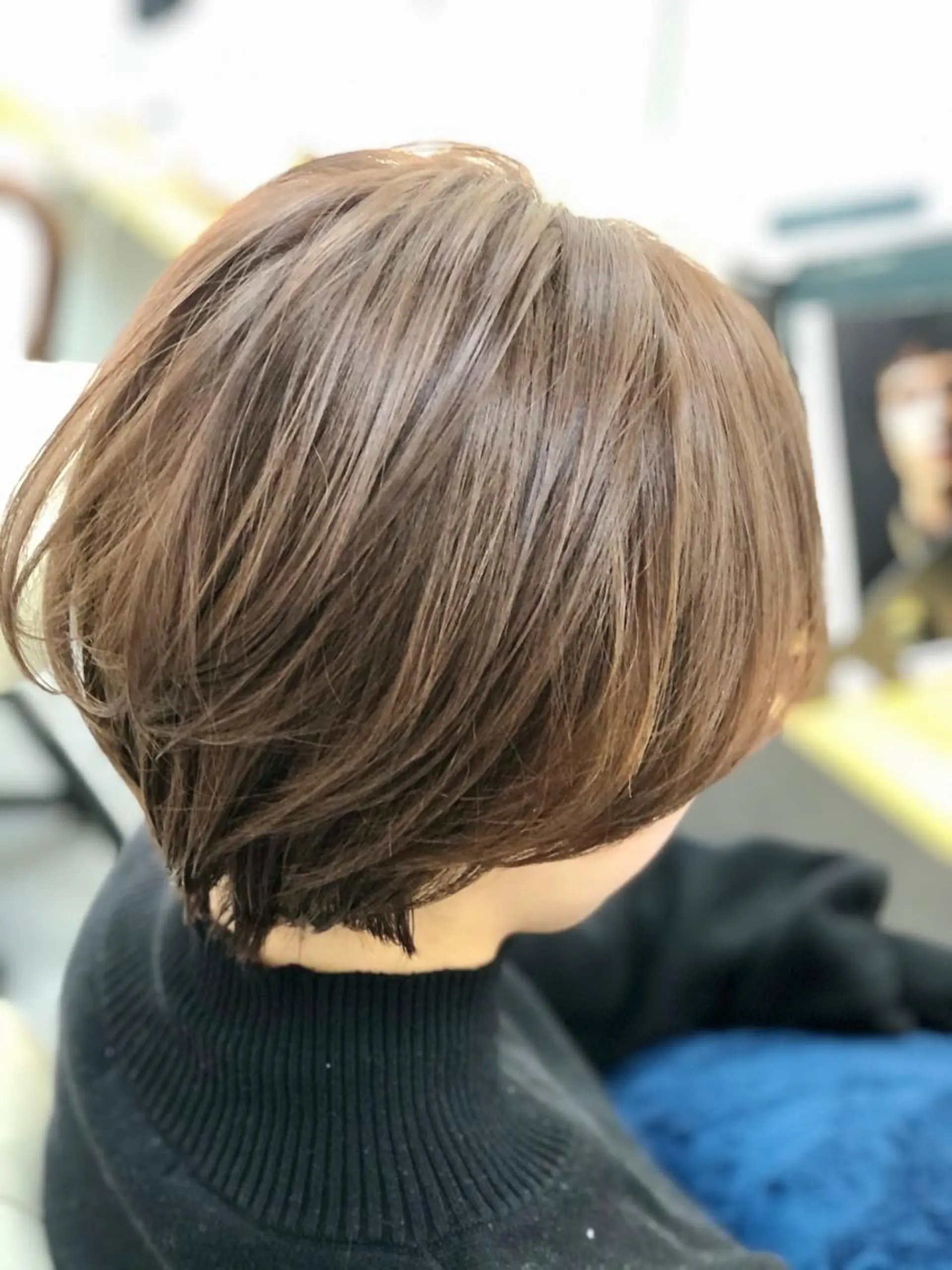 ショート ハンサムショート アッシュ ショートヘア カット トリートメント H by Real meのヘアスタイル