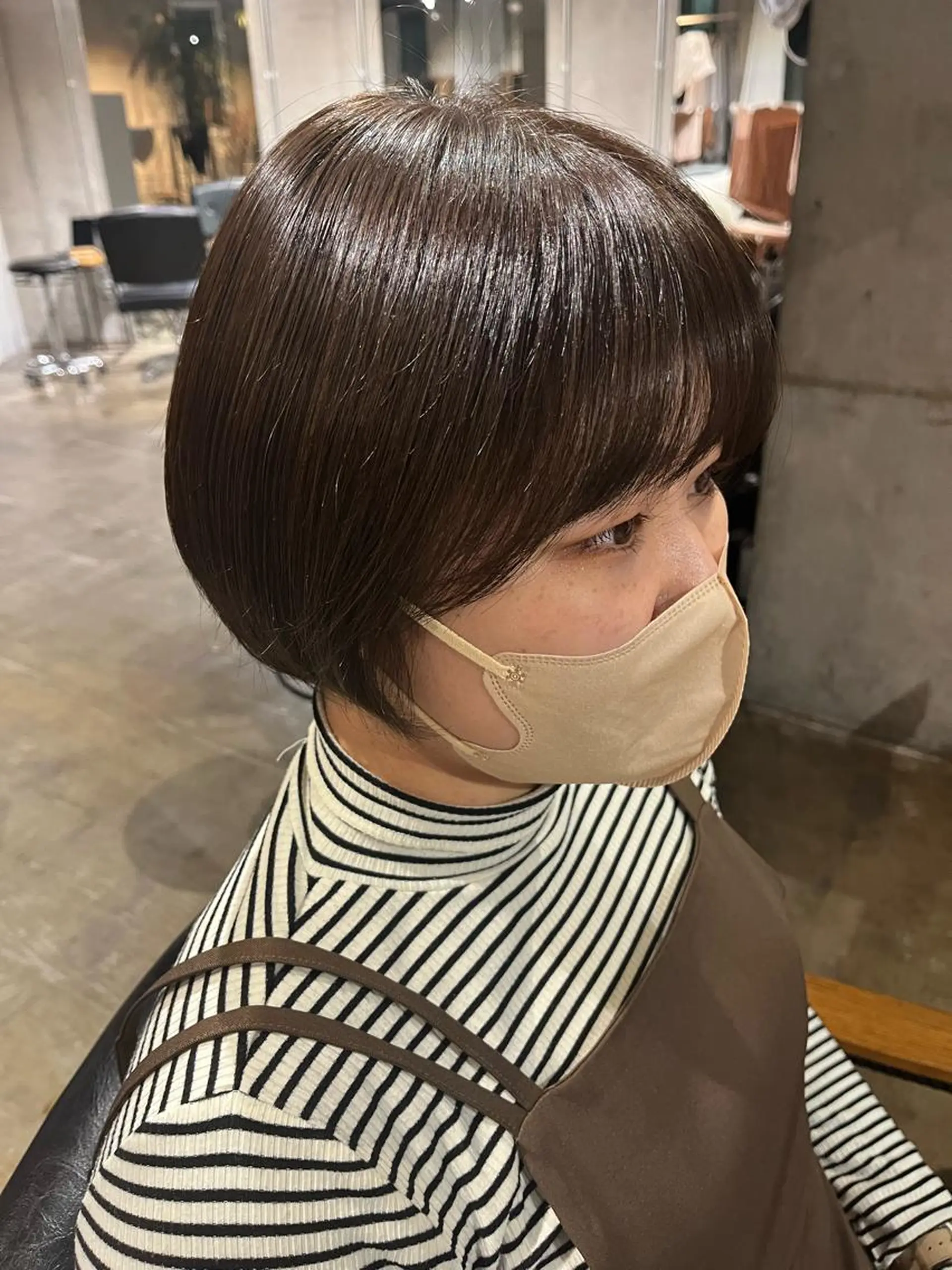 ショート カラー ブラウンカラー ナチュラルブラウン rimi/ショート /透明感カラーのヘアスタイル