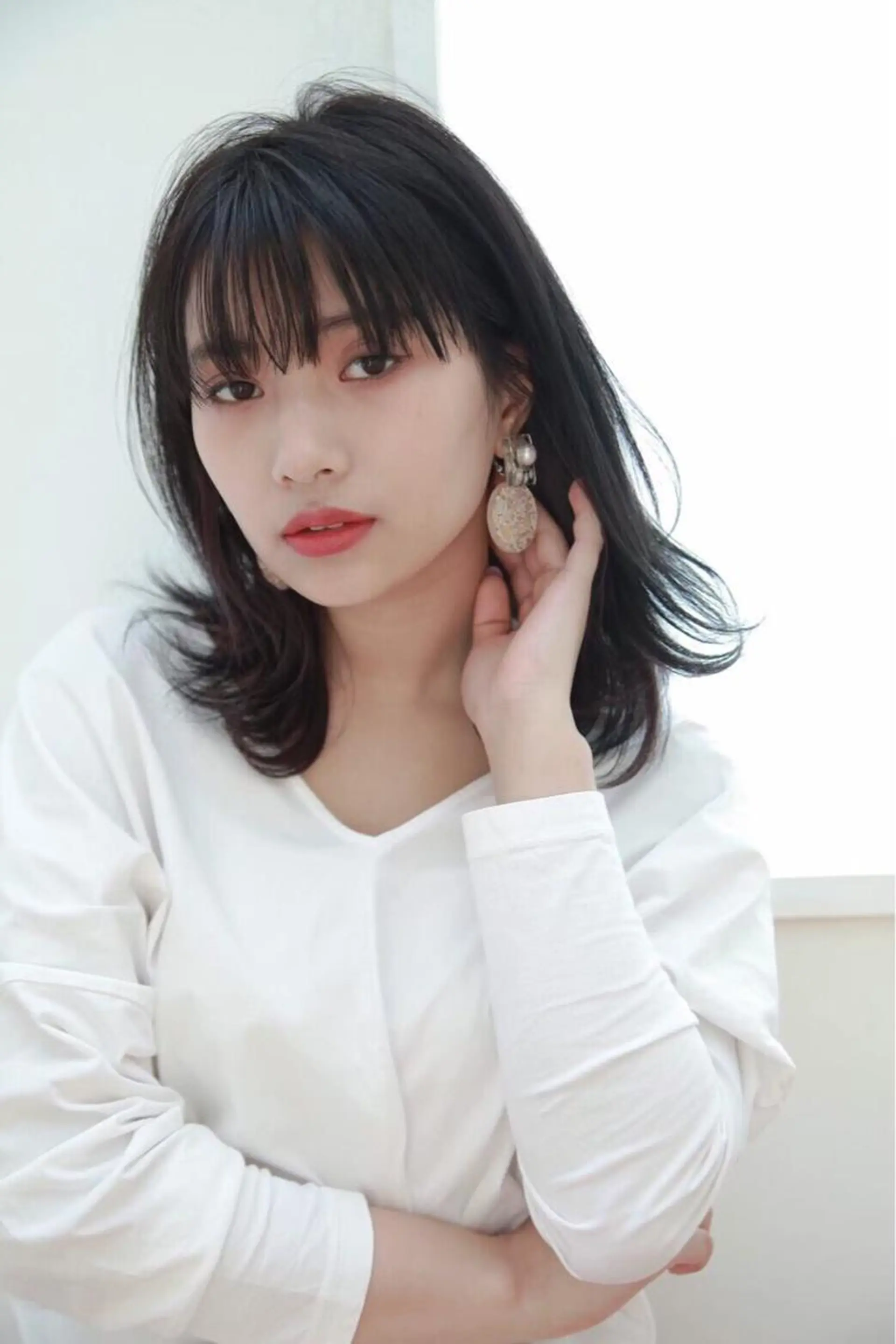 ミディアム カラー パーマ ヘアアレンジ メンズ キッズ ネイル マツエク・マツパ ヘアカラー EnBlesS西宮 マンツーマン神道有基のヘアスタイル