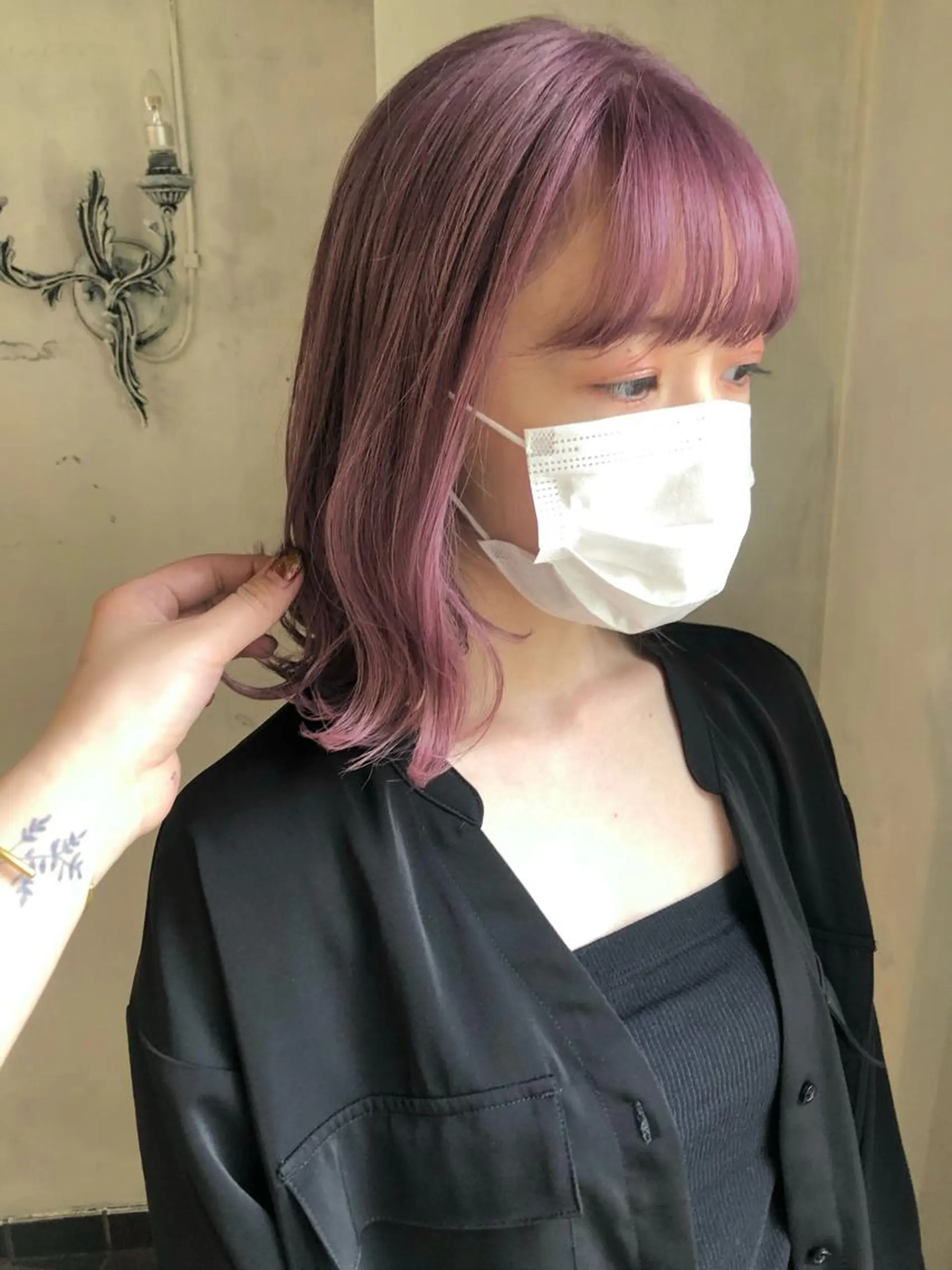 ミディアム カラー 暖色カラー/ブリーチ /かしむらゆうかのヘアスタイル