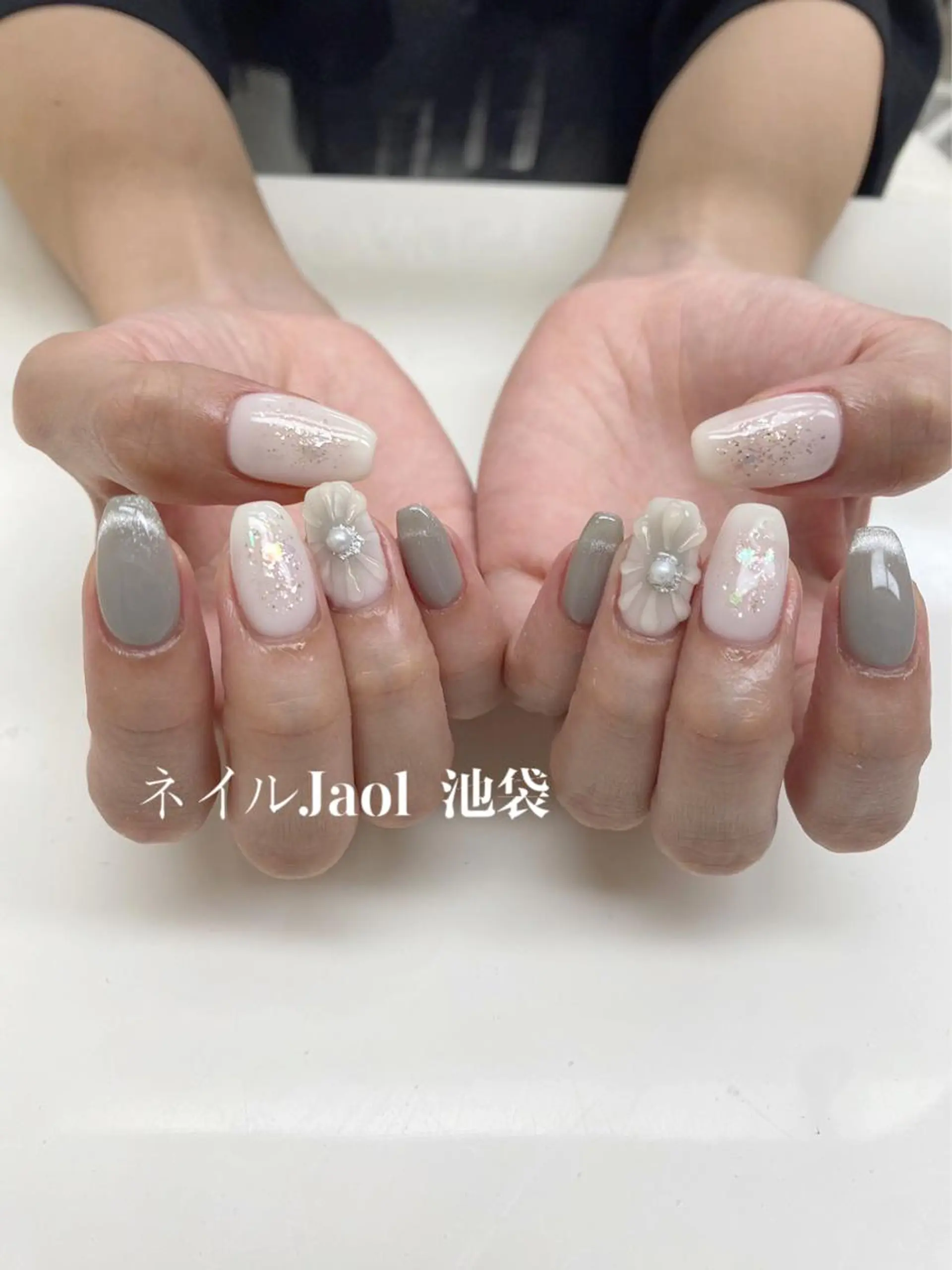 ミディアム ハンドネイル ネイルJaol 池袋のネイルデザイン