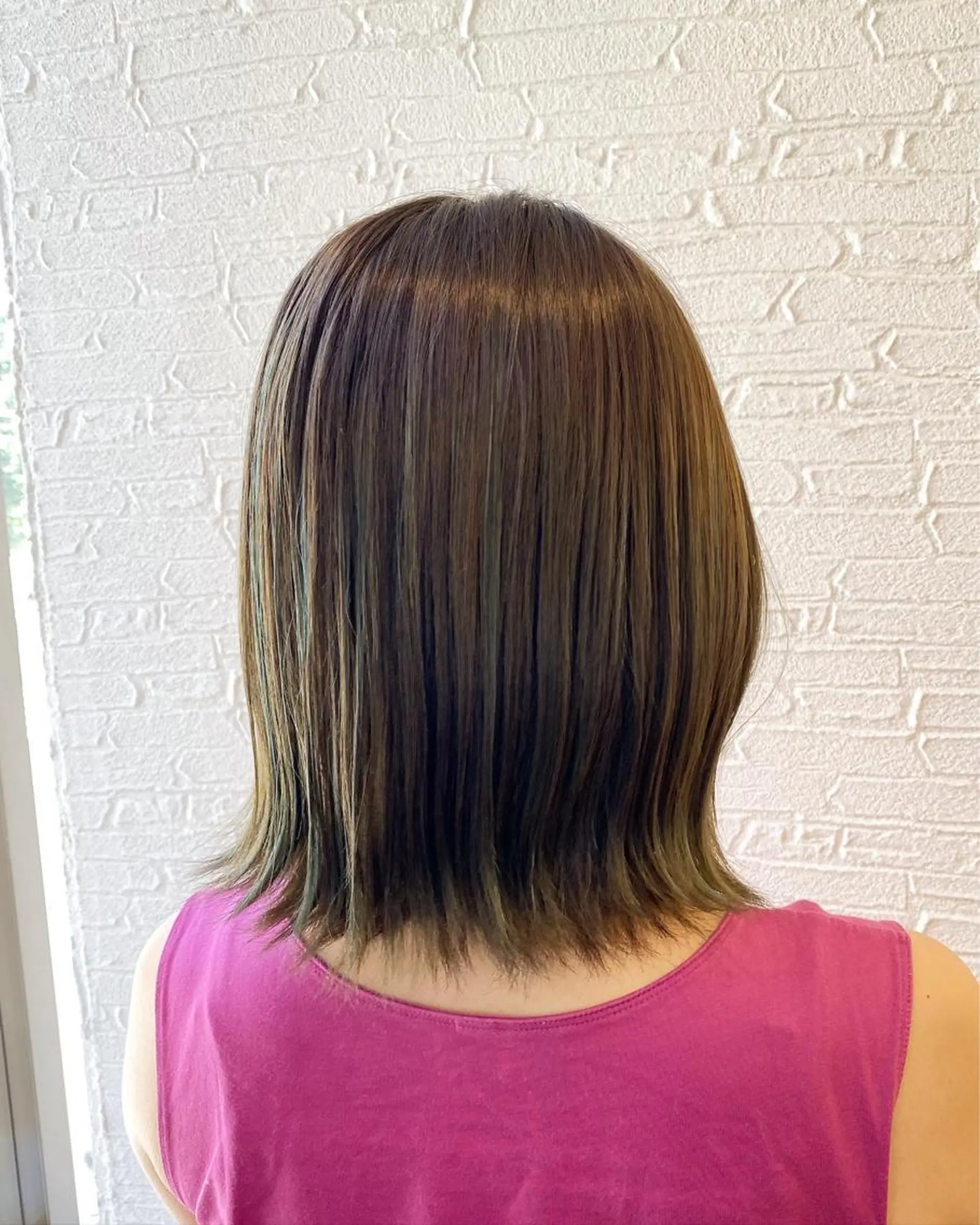 ミディアム カット ヘアカラー トリートメント 艶感🫧透明感カラー YUKARIのヘアスタイル