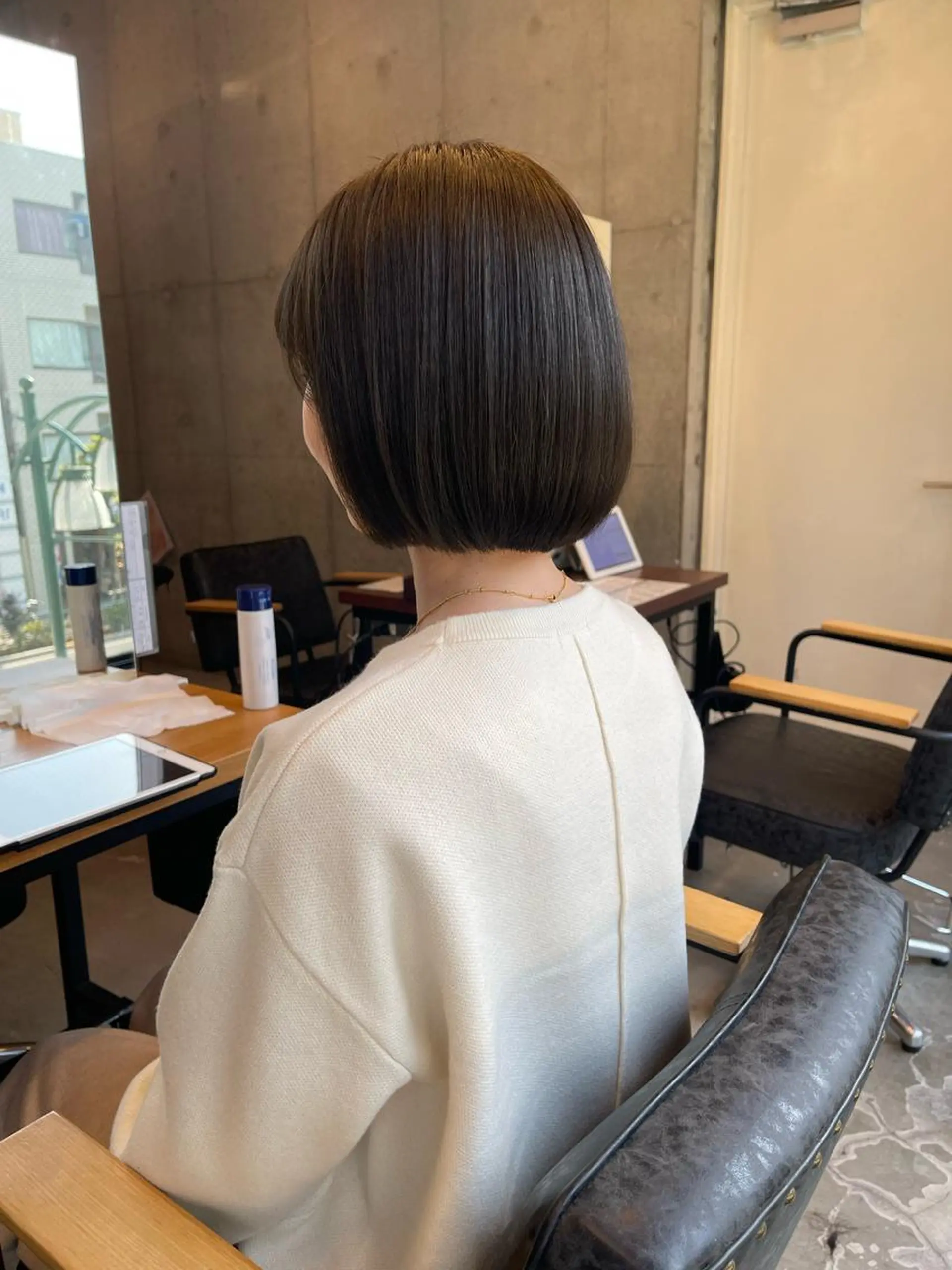 ミディアム 西大島美容師 渡部仁太のヘアスタイル