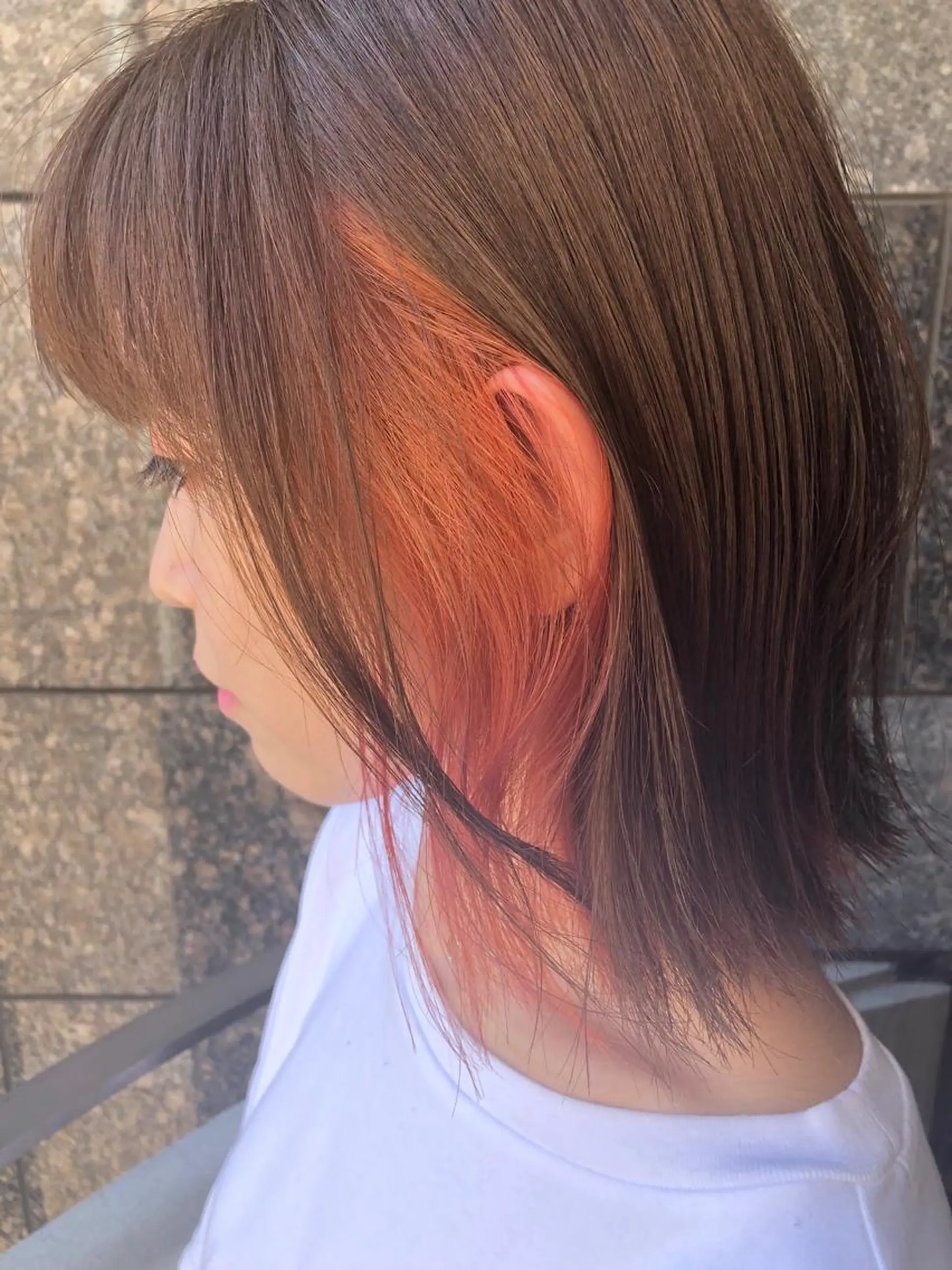 ミディアム カラーアンドケアリタ kitamuuuのヘアスタイル