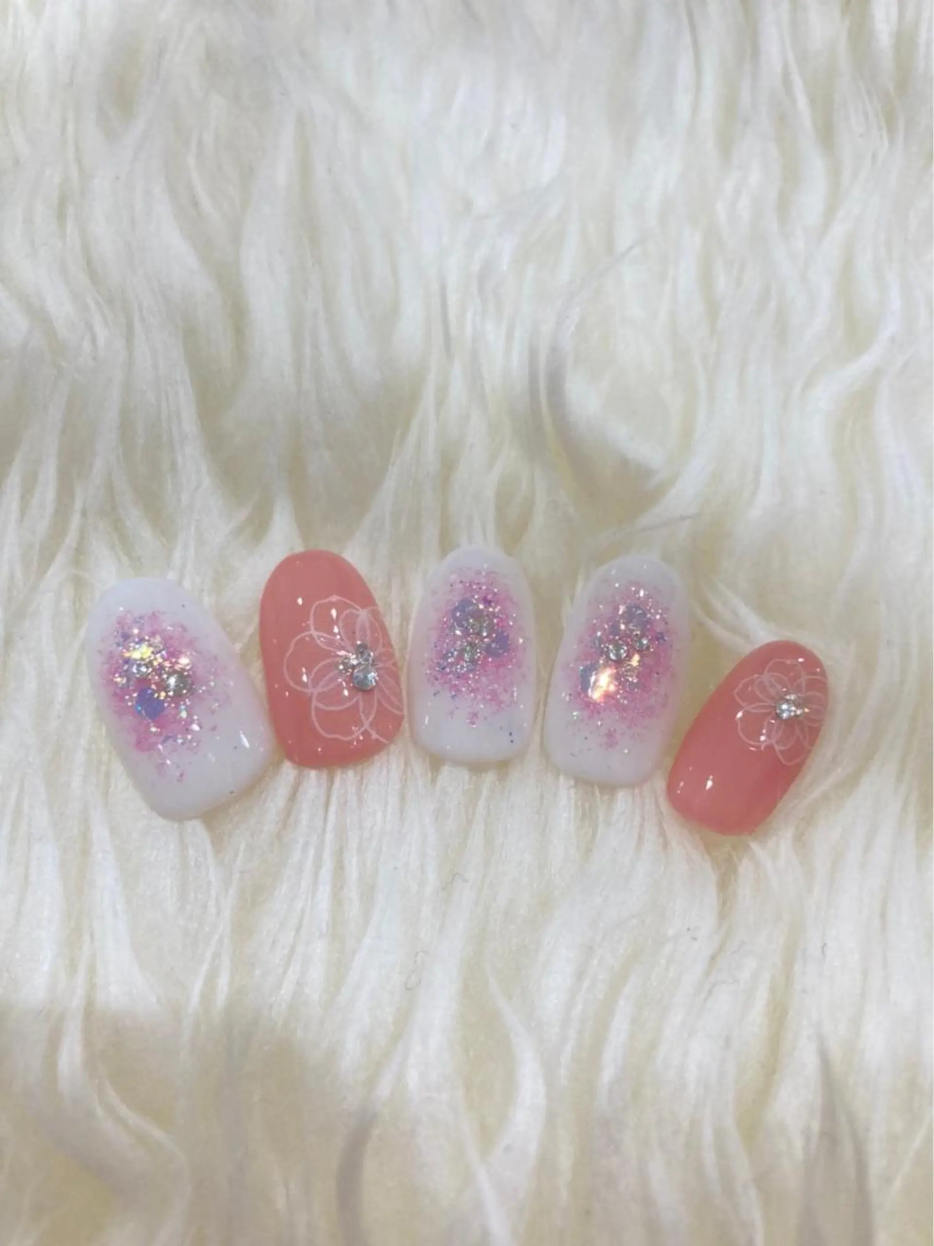 ネイル ジェルネイル ニュアンスネイル パラジェル ブライダルネイル ハンドネイル Nail&eye Belire 新宿のネイルデザイン