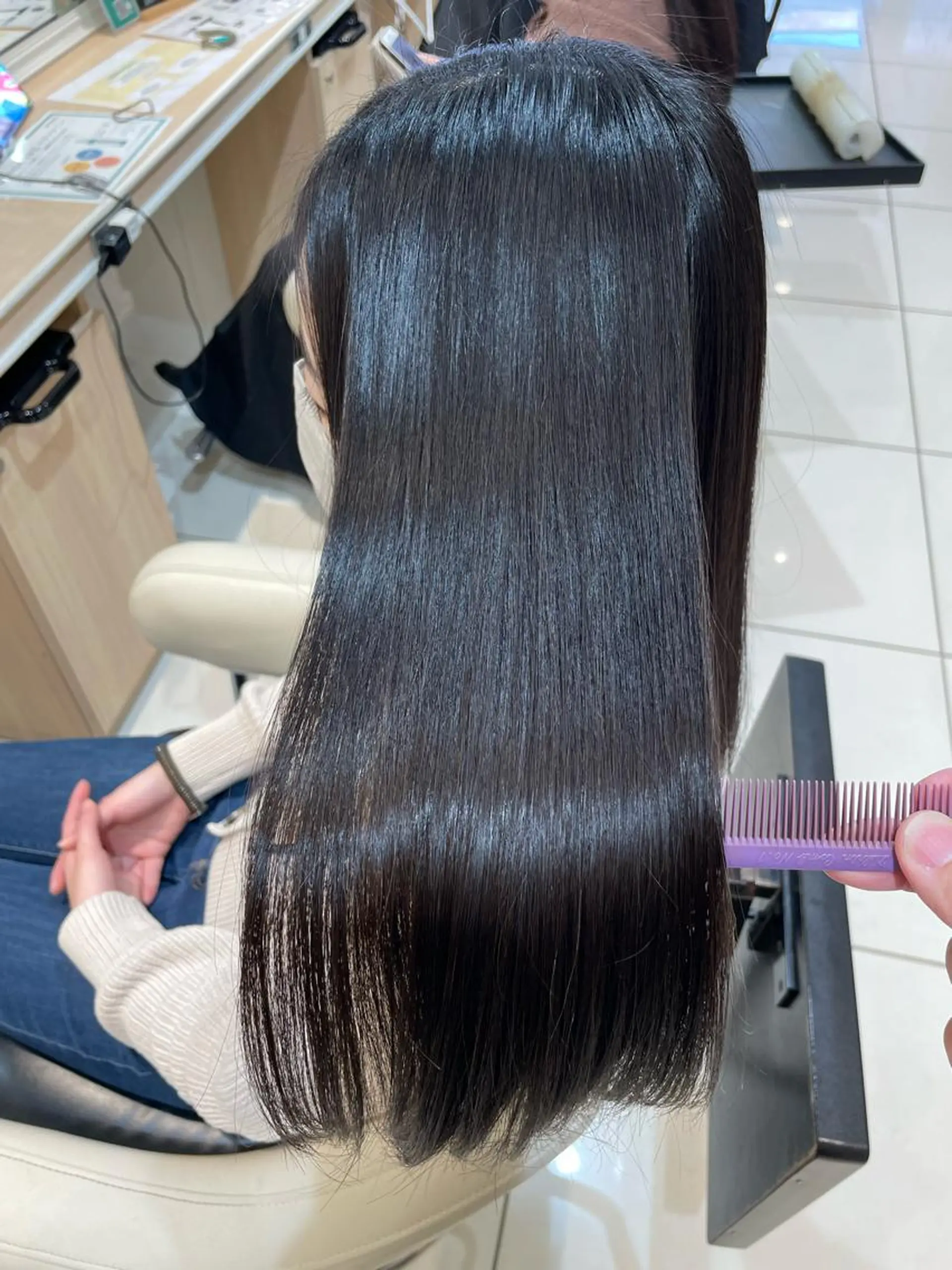 ロング 縮毛矯正、髪質改善／ 松田 龍之介のヘアスタイル