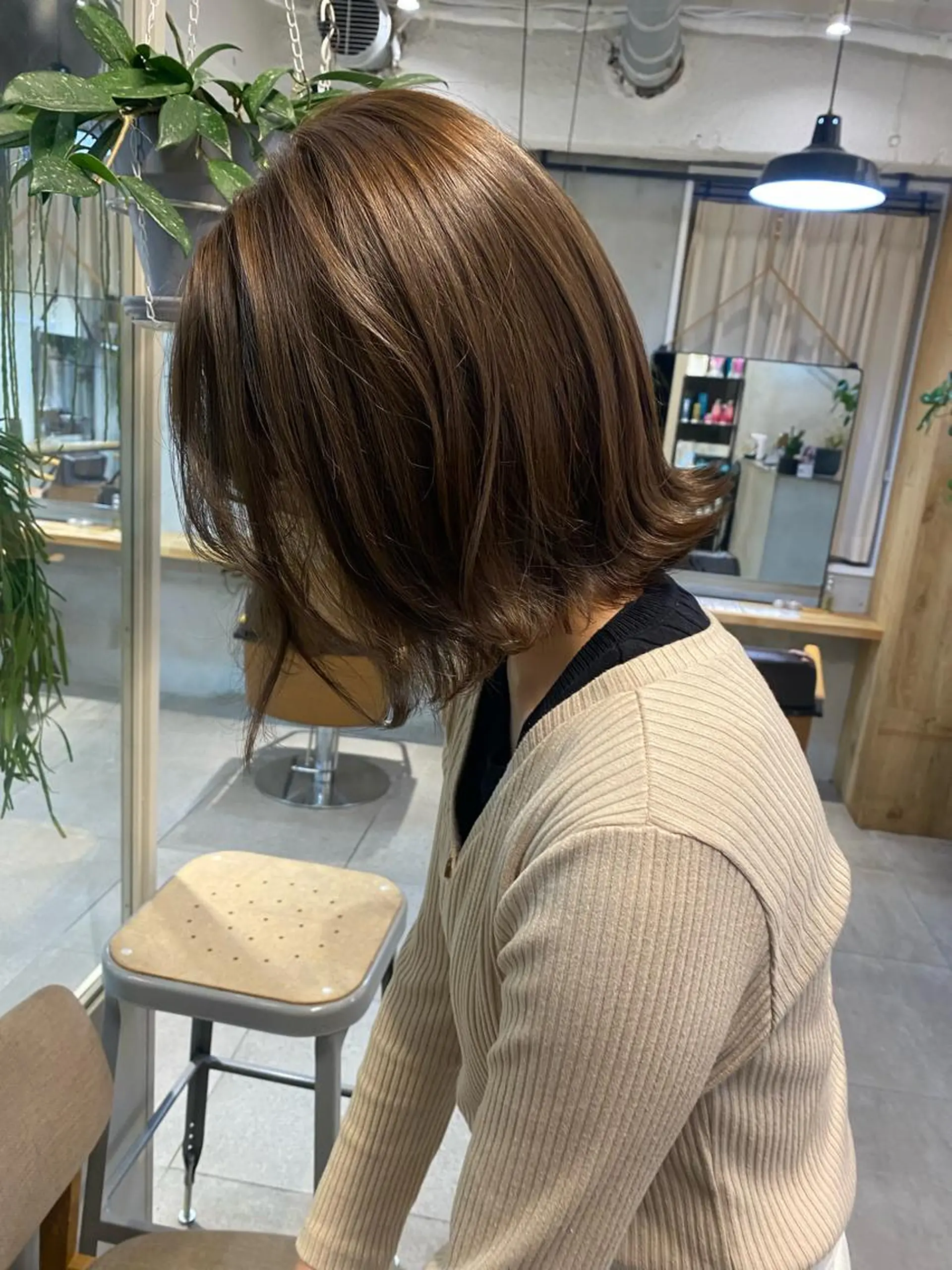 ショート カラー ベージュカラー ブリーチ ダブルカラー ブリーチなしカラー 縮毛矯正/透け感 カラー🎀♡mariのヘアスタイル