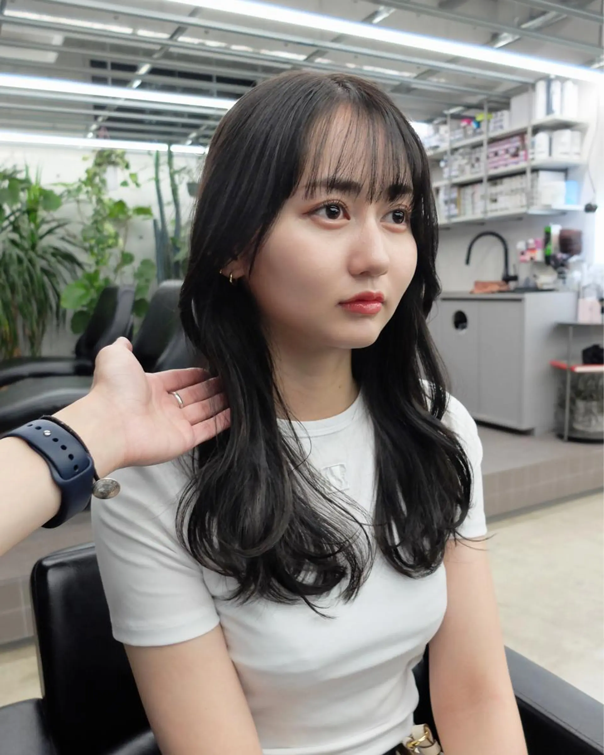 セミロング カラー ヘアカラー ダブルカラー/ ケアブリーチ/クニトのヘアスタイル