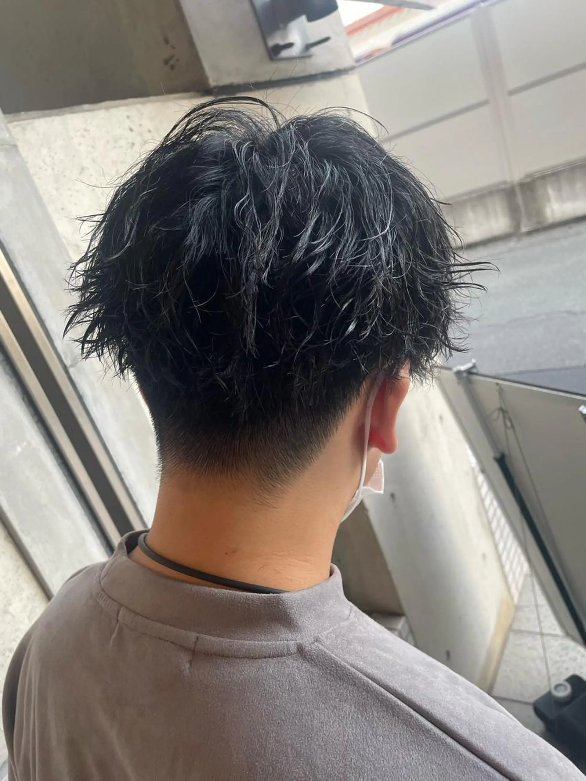 パーマ メンズ カット パーマ 大阪メンズ 美容師井上智博のヘアスタイル