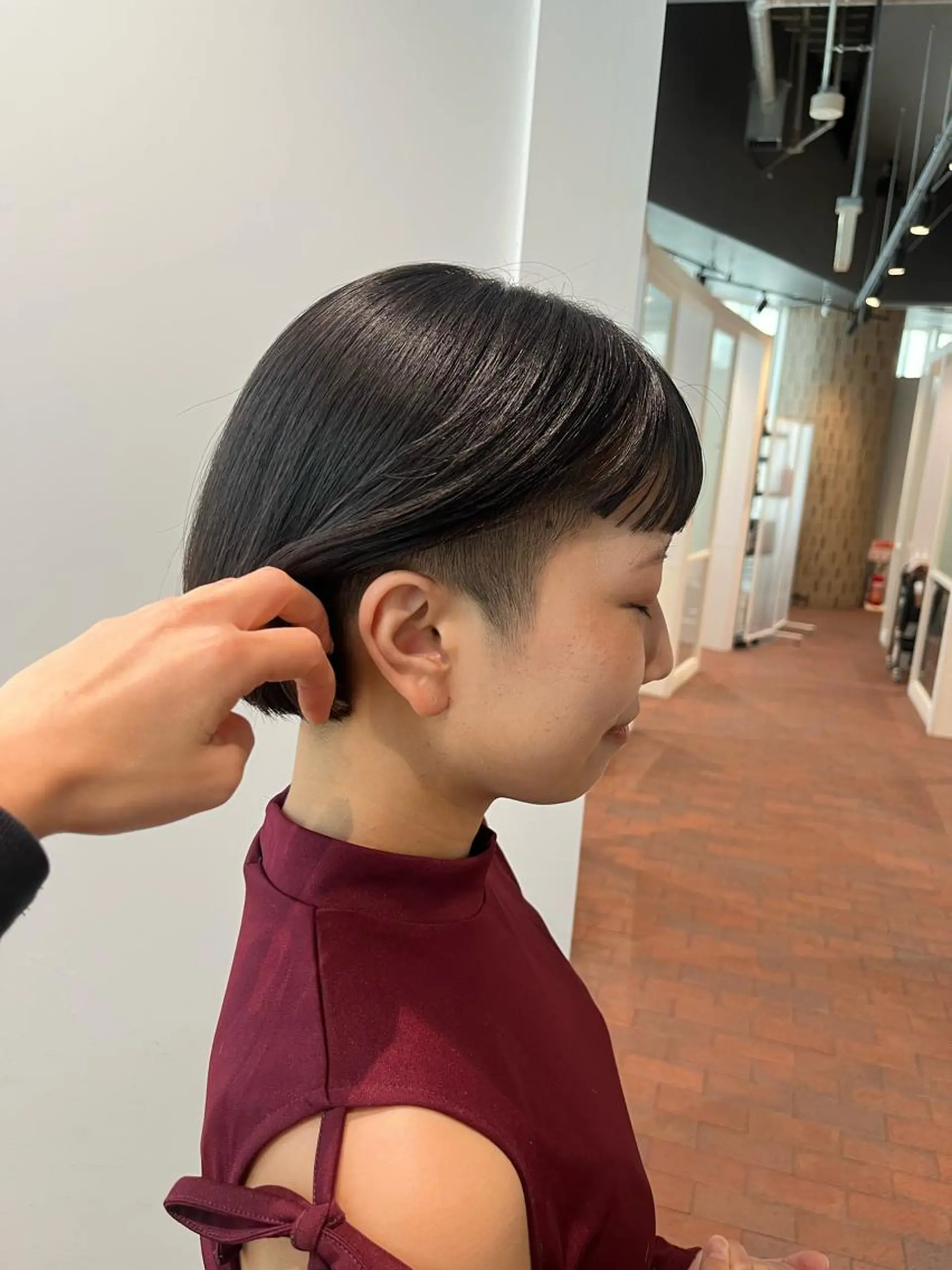 ショート マンツーマン 縮毛矯正/マユコのヘアスタイル