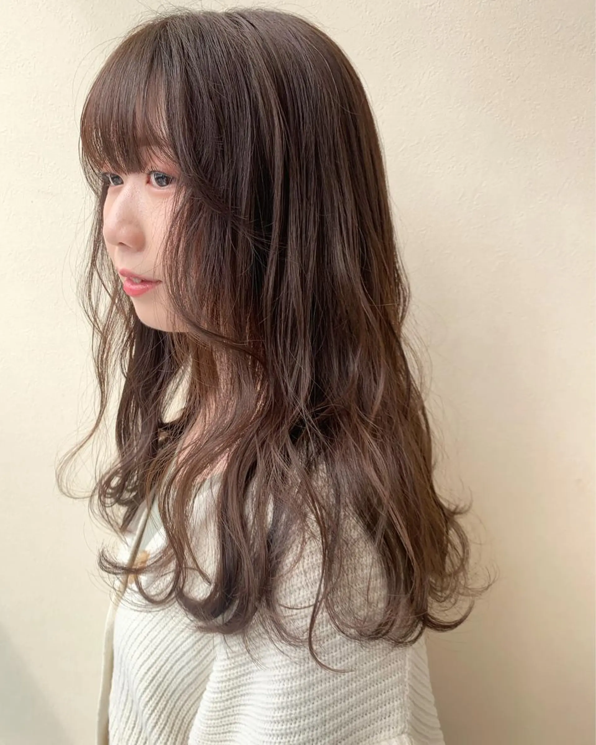 ロング カラー 立川 奈那子のヘアスタイル