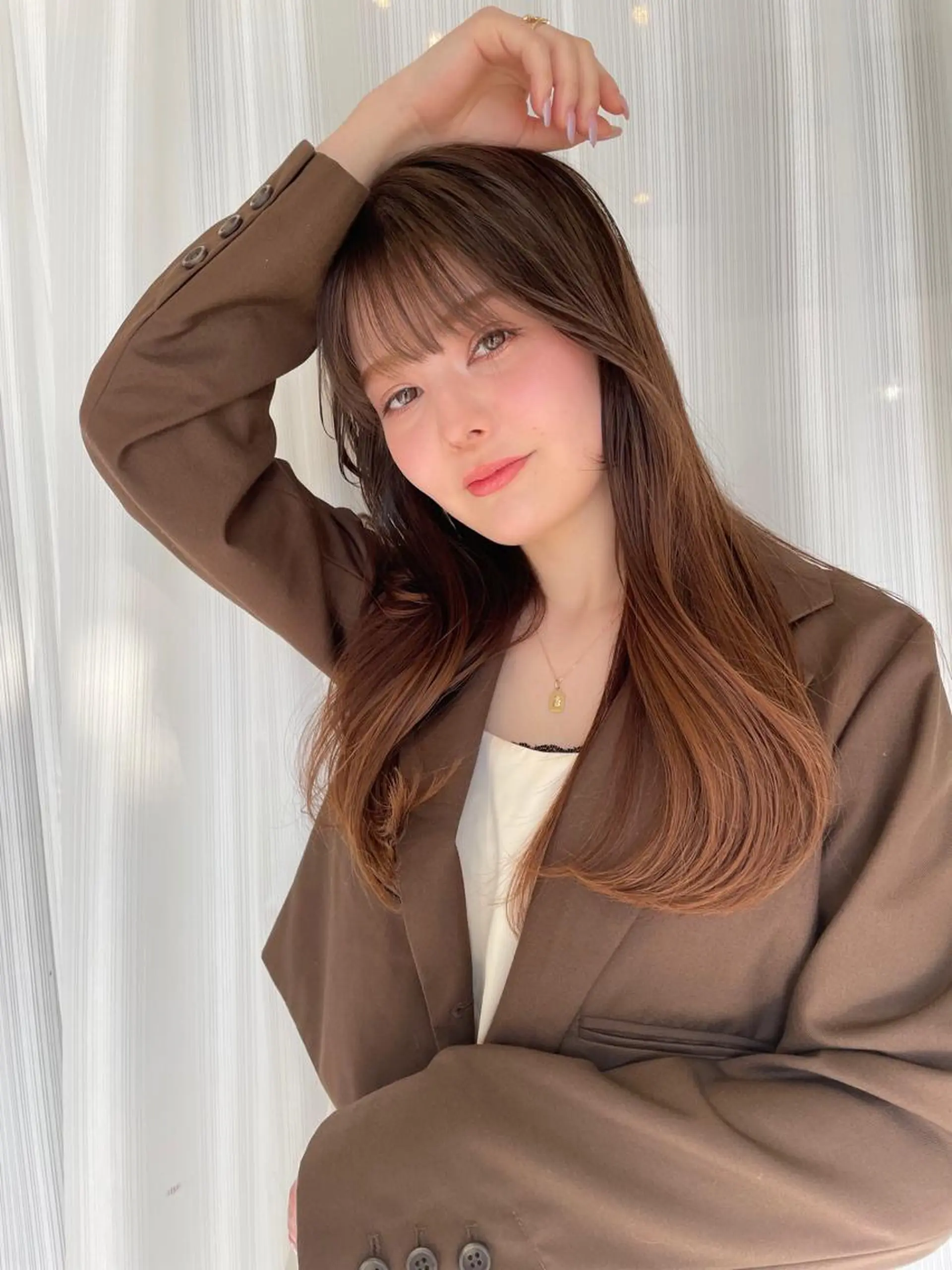 ロング カラー トリートメント カット トリートメント レイヤーカット🎀 kanaのヘアスタイル