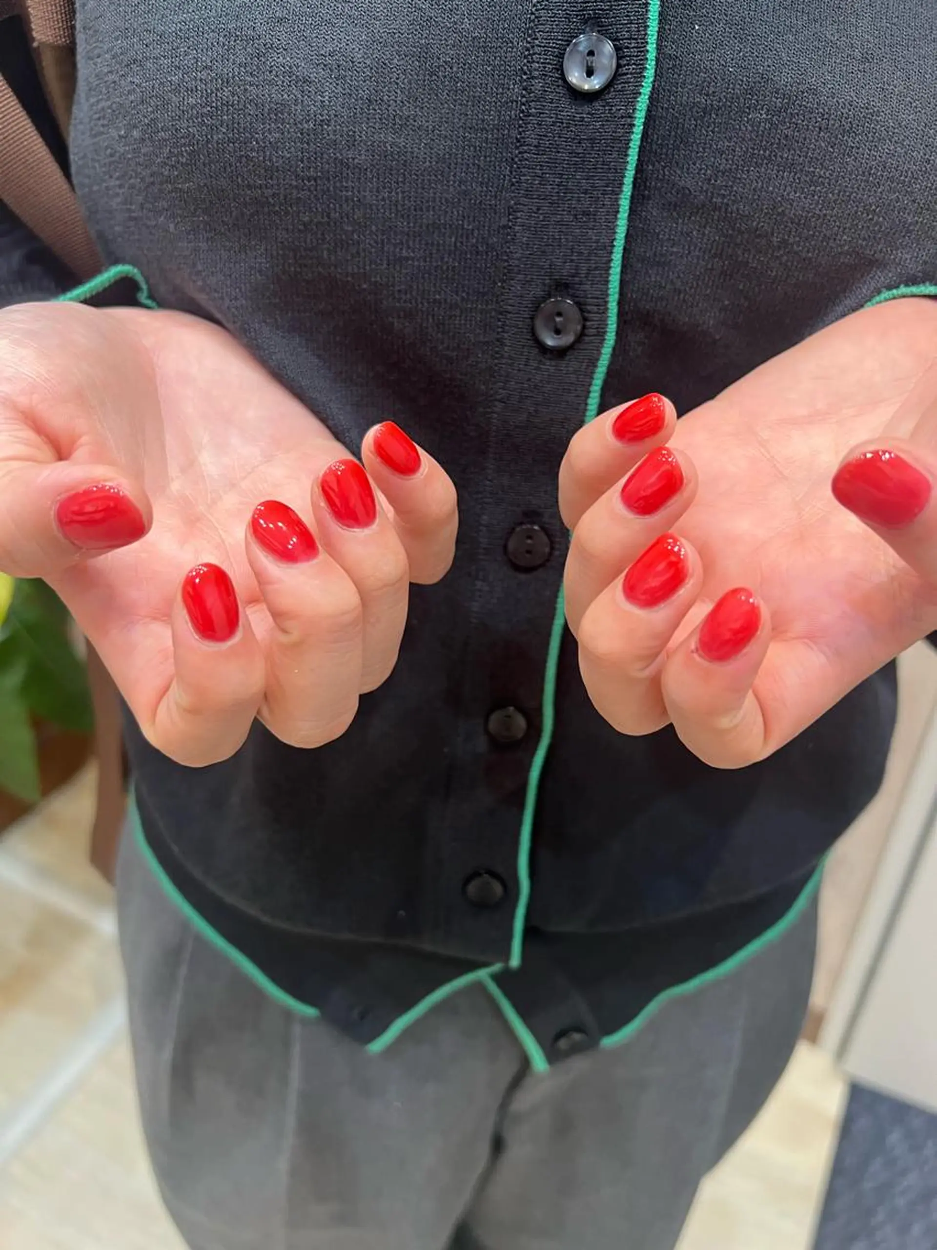 ヘアアレンジ ネイル クリアネイル 赤色 ヘアメイクネイリスト 💄💅hidemiのヘアスタイル