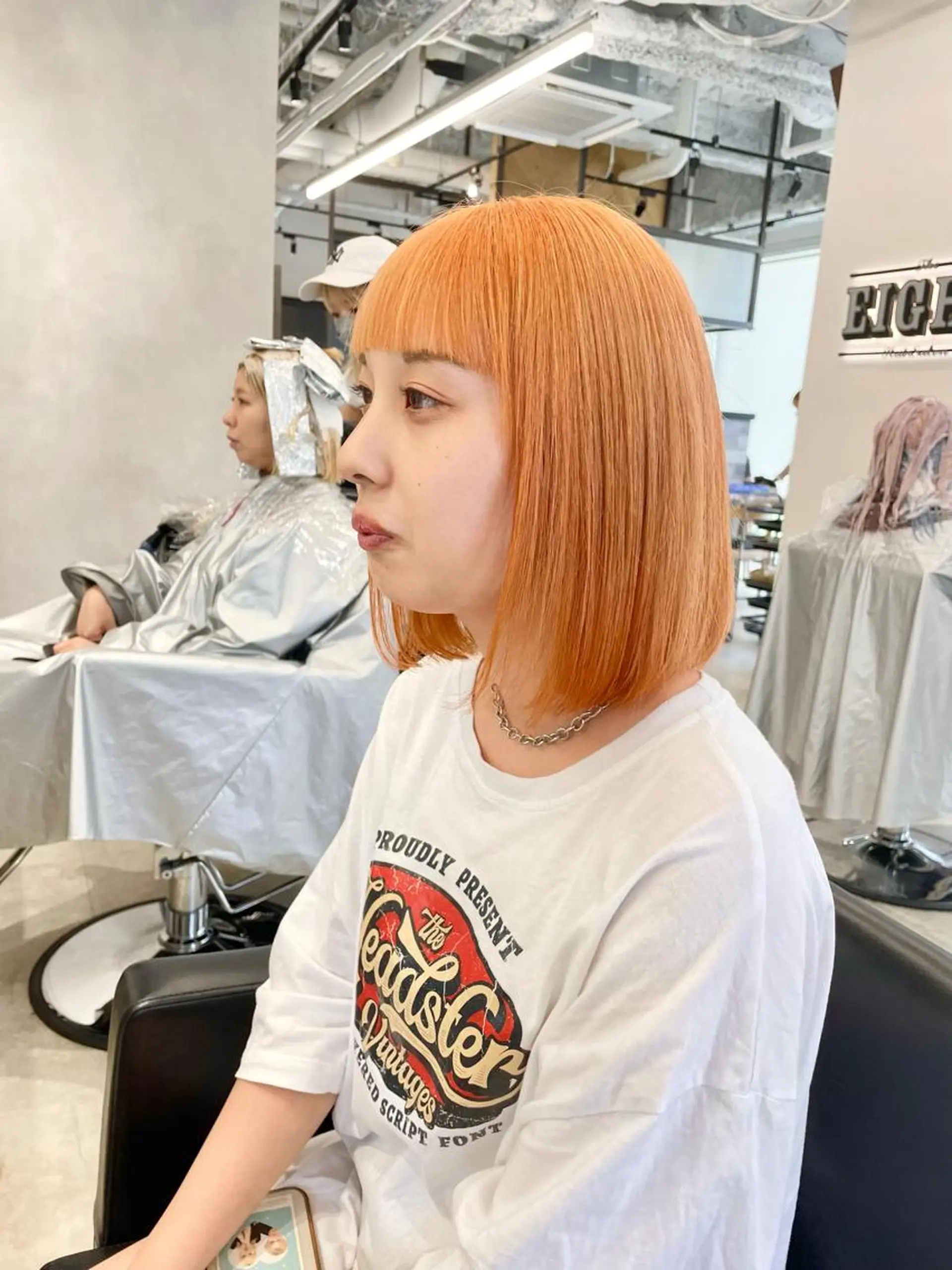 ミディアム カラー カット髪質改善カラー TAIGAのヘアスタイル