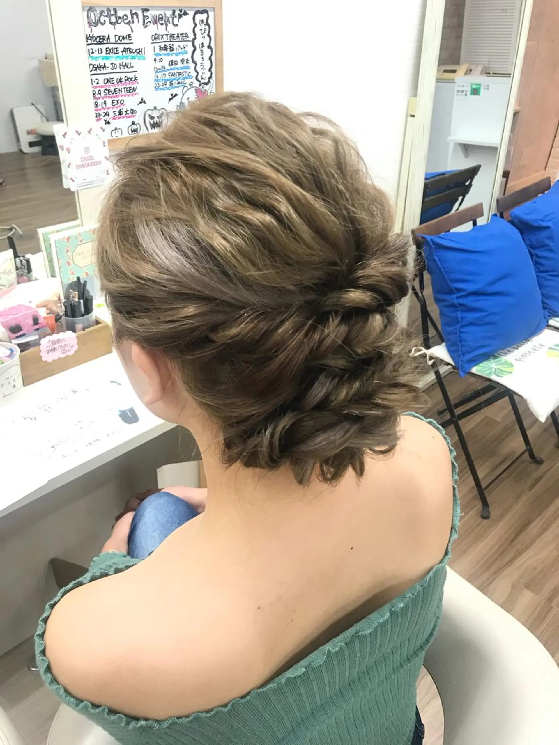 ヘアアレンジ 結婚式・ブライダル ヘアセット GLOSS 心斎橋 山上のヘアスタイル