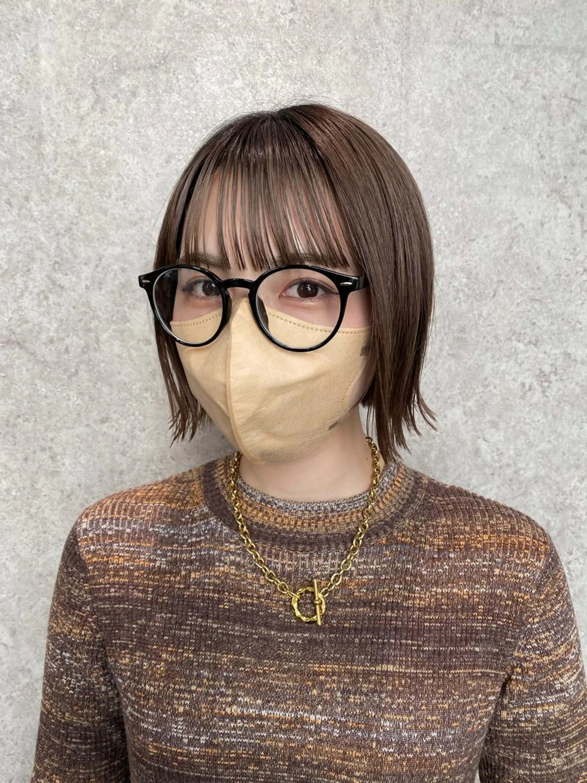 ショート 切りっぱなしボブ ボブ 栗原 瑞稀のヘアスタイル