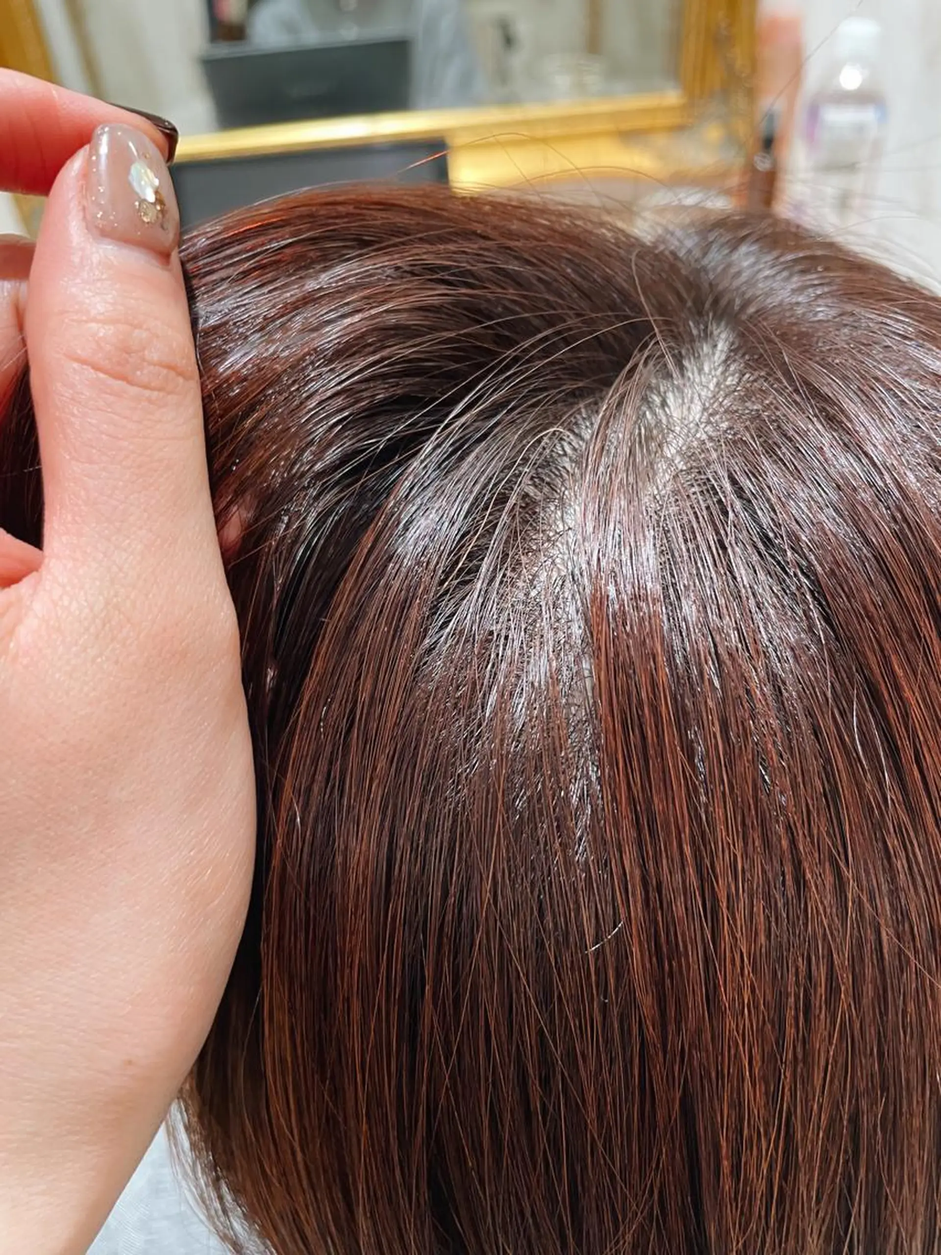 カラー ブラウンカラー オレンジ オレンジブラウン 小野 明日香のヘアスタイル