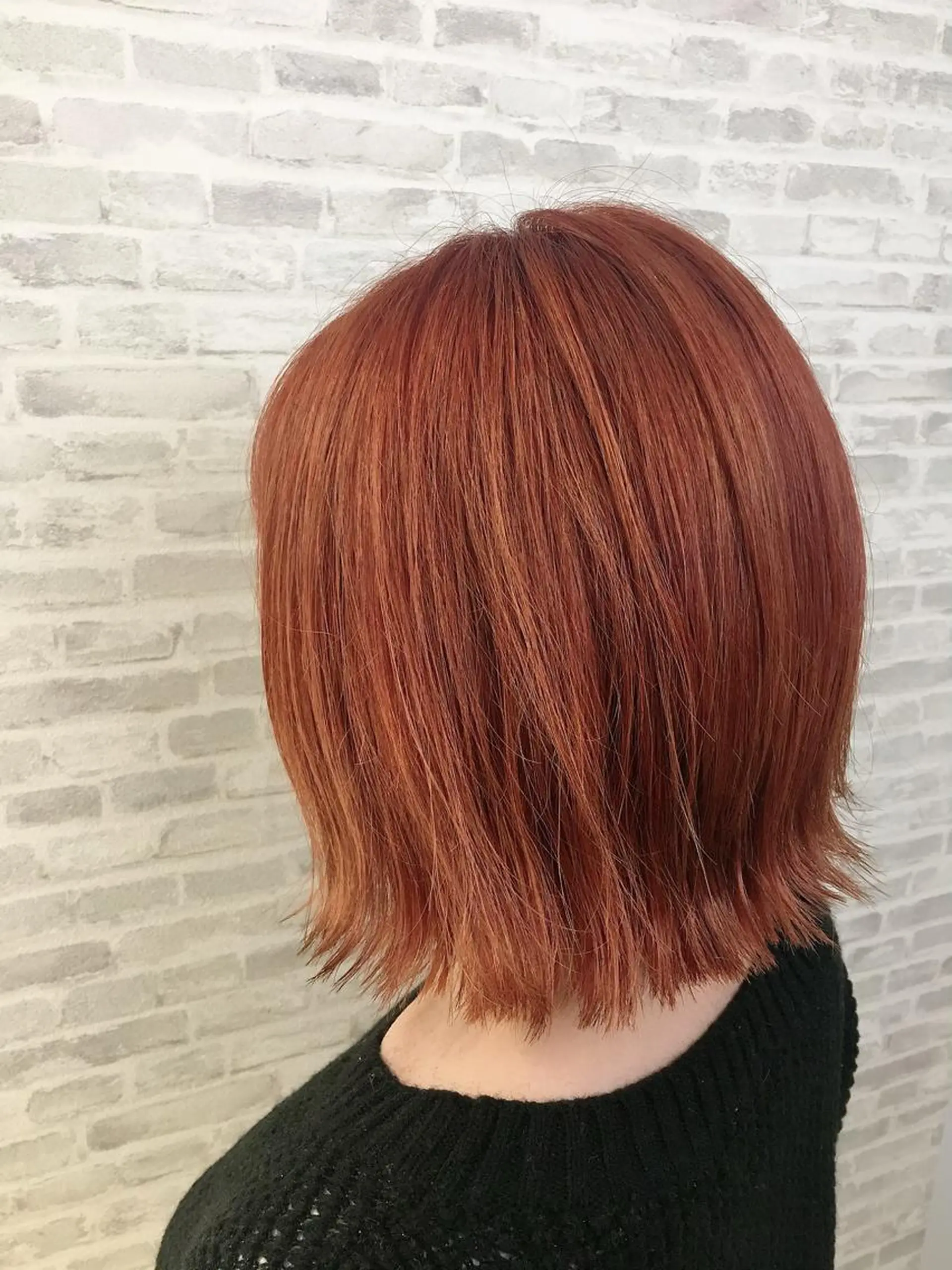 ミディアム カット ヘアカラー トリートメント ✨圧倒的ツヤ髪✨ 小野あすかのヘアスタイル