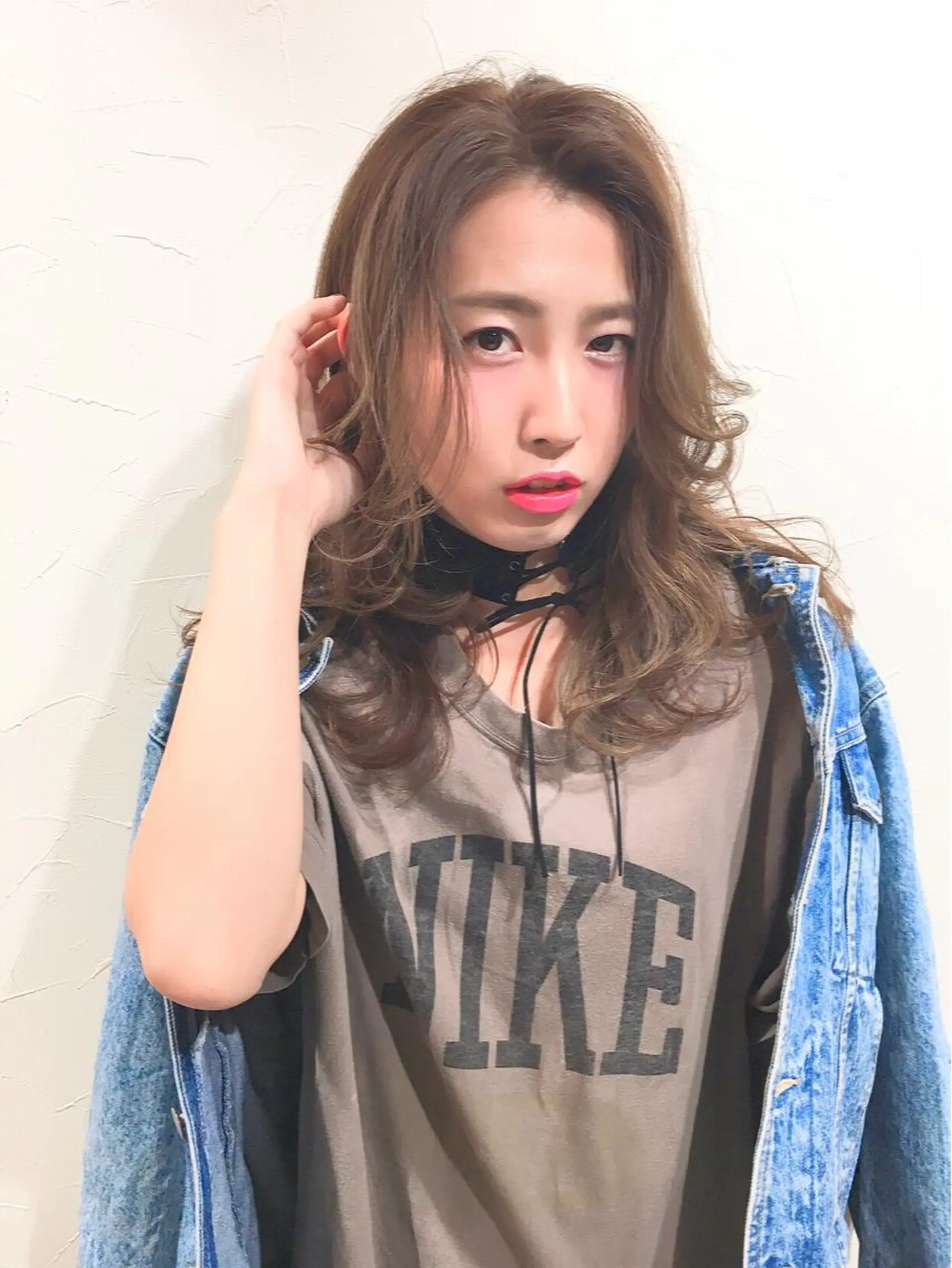 セミロング カラー ヘアアレンジ 柔らか垢抜けｶﾗｰと ｶｯﾄ🫧ASUKAのヘアスタイル