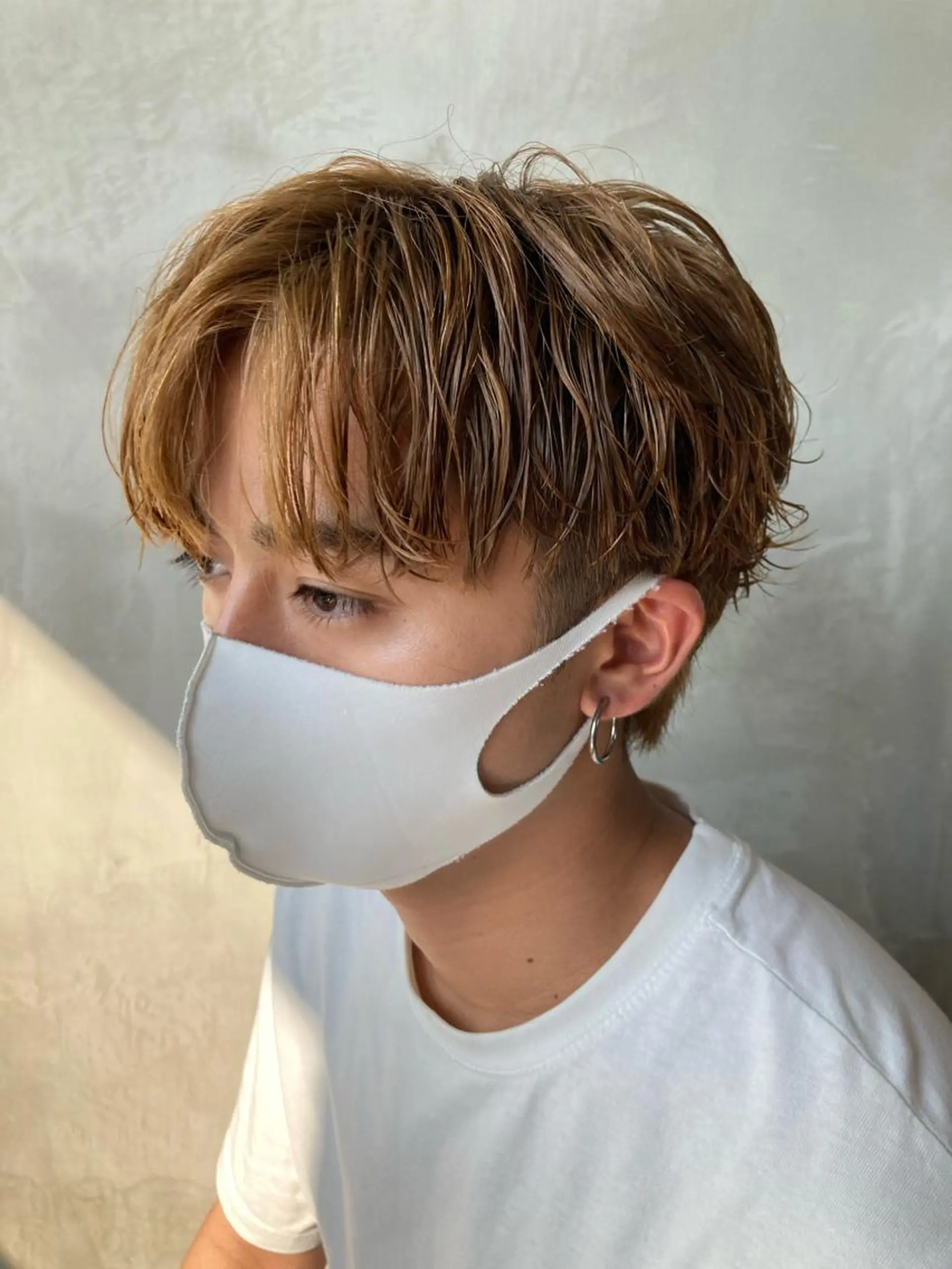 ショート パーマ メンズ メンズパーマ くせ毛 fifth JINGUMAE所属・波巻きスパイラルパー マ/シャドウパーマ駿のヘアスタイル