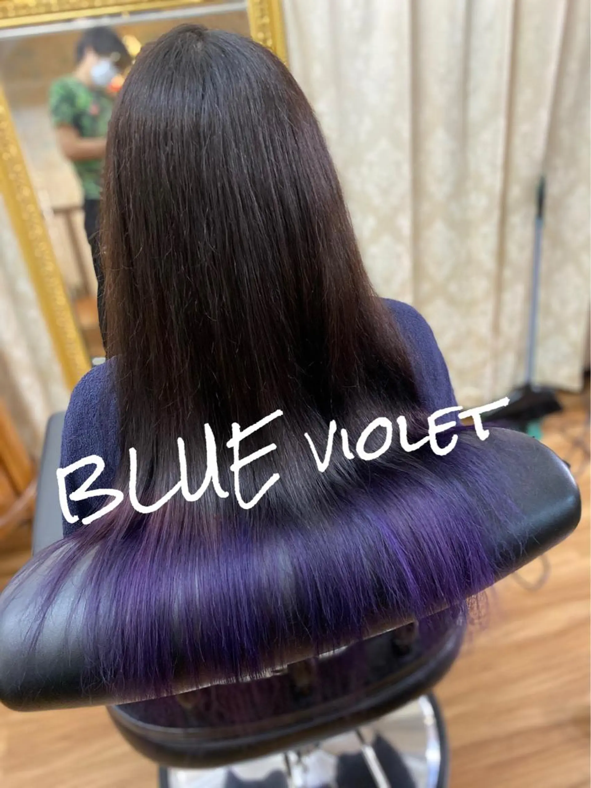 ロング カラー ブルーカラー ブルーバイオレット バイオレットカラー 究極の艶髪！ 艶神！大矢祥央のヘアスタイル