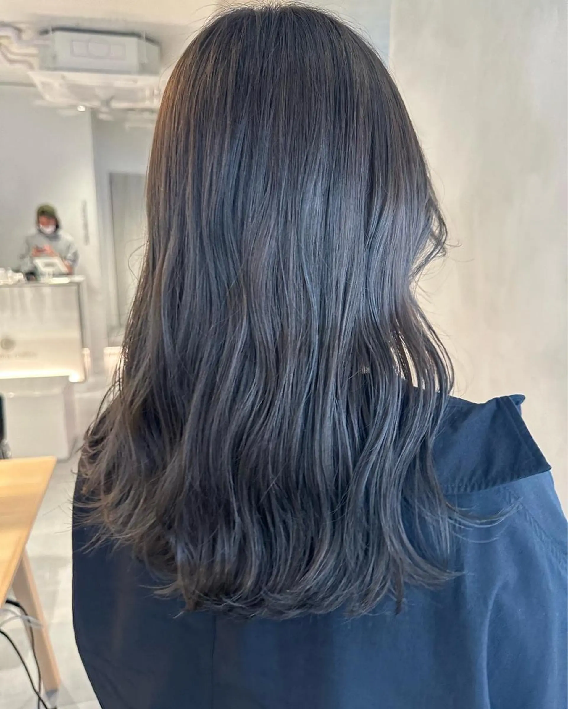 ロング カラー ヘアアレンジ オリーブ透明感カラー 表参道/MIKUのヘアスタイル