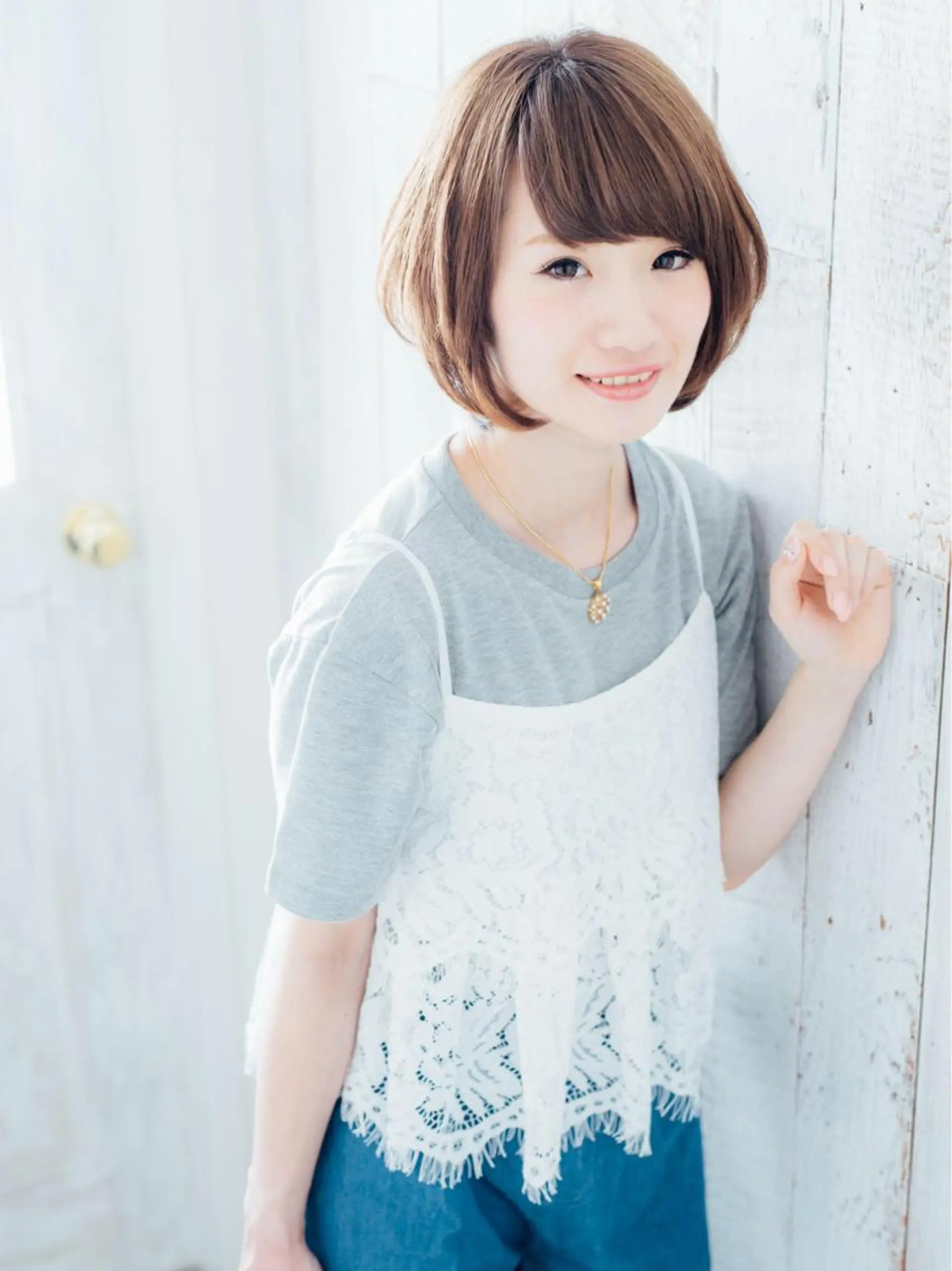 ショート カット ヘアカラー トリートメント FUKUNAGA YUのヘアスタイル