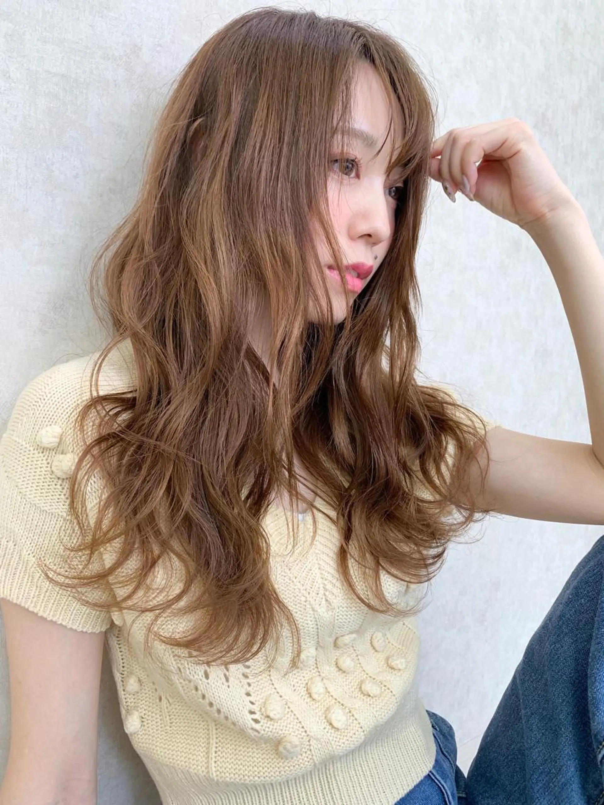 ロング カラー ベージュカラー Roid 代表✨HIROのヘアスタイル