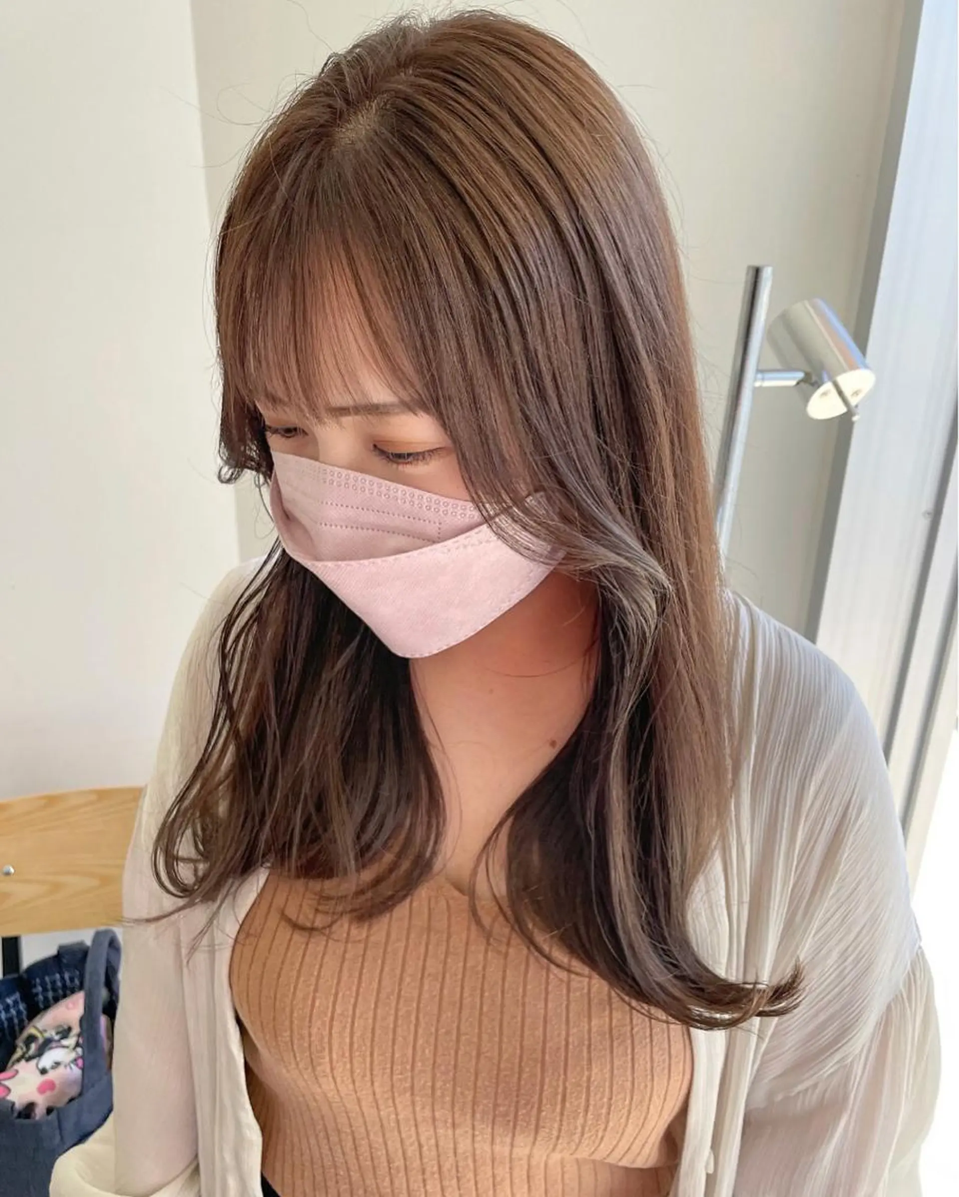 セミロング カラー 透明感カラー mir MIYUのヘアスタイル