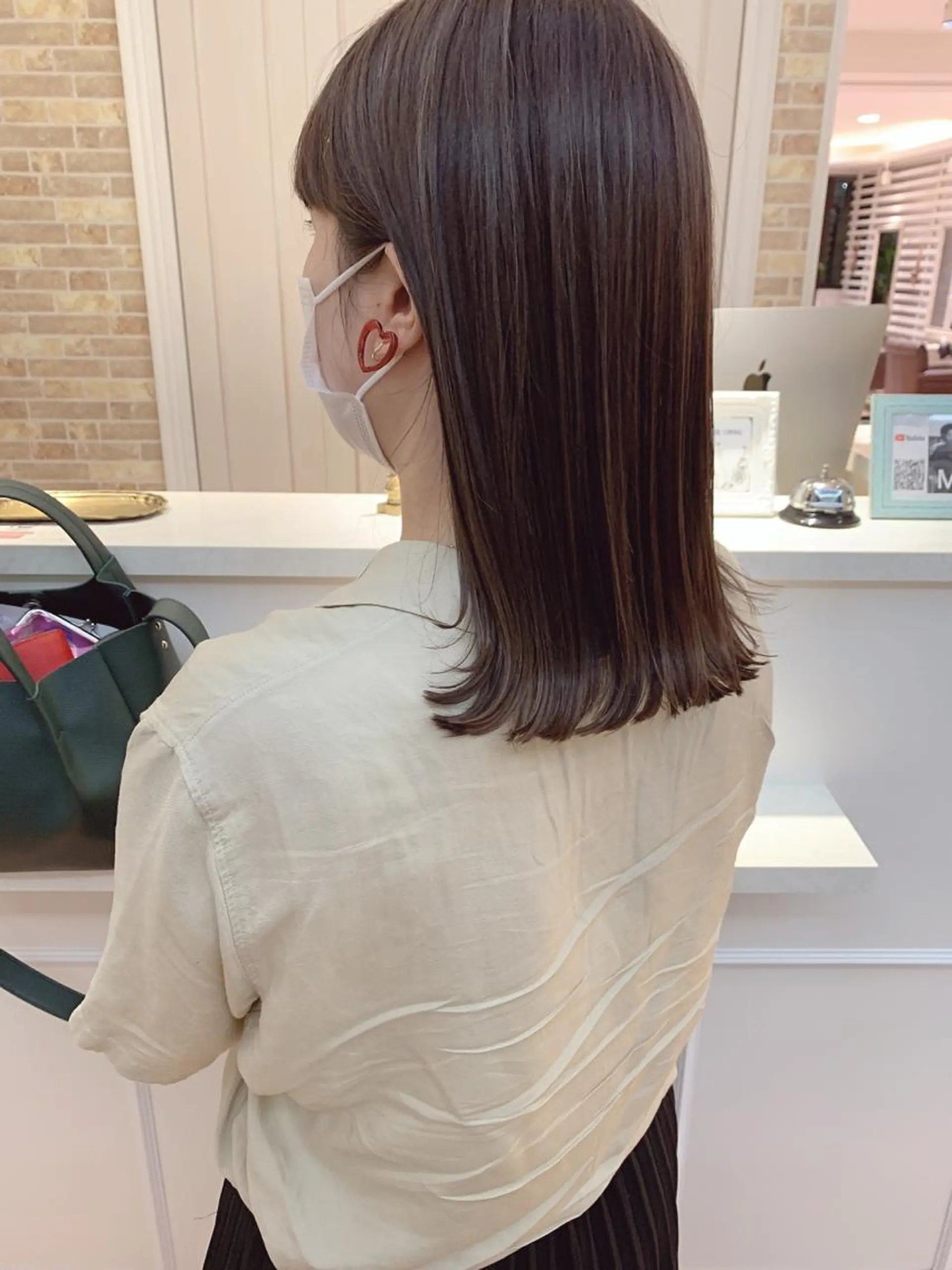 ミディアム カット ヘアカラー トリートメント 高橋 一矢のヘアスタイル