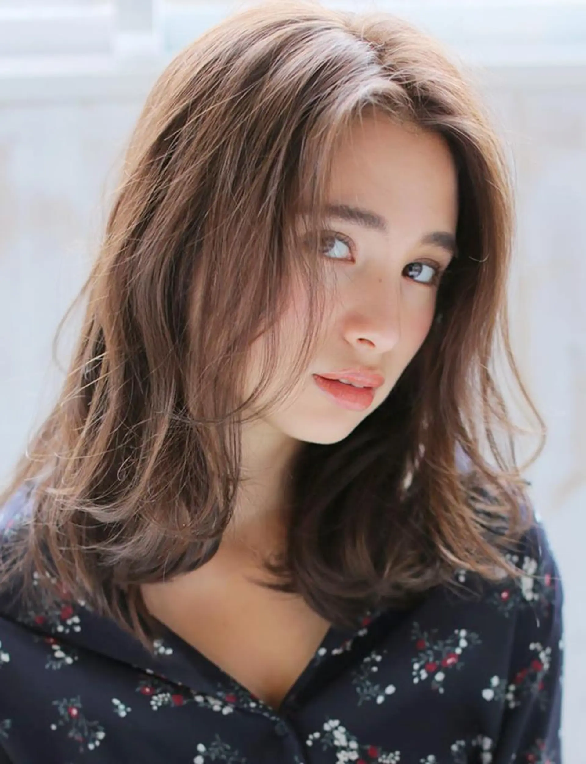 セミロング カラー パーマ セミロングパーマ beauty: beast 中目黒店のヘアスタイル