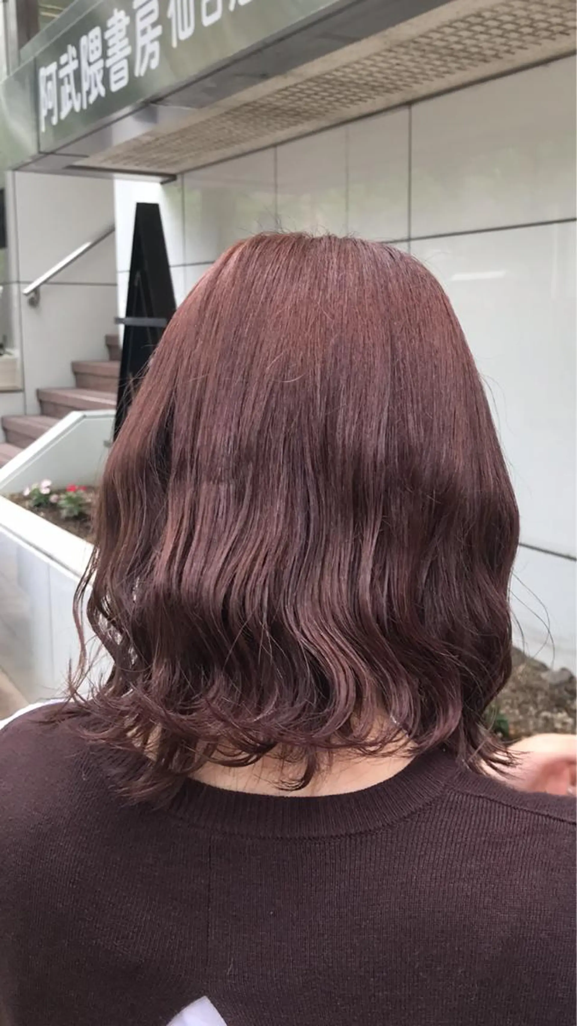 ミディアム カラー ラベンダーカラー ピンクカラー ピンクラベンダー 🎀きつない みゆ🎀のヘアスタイル