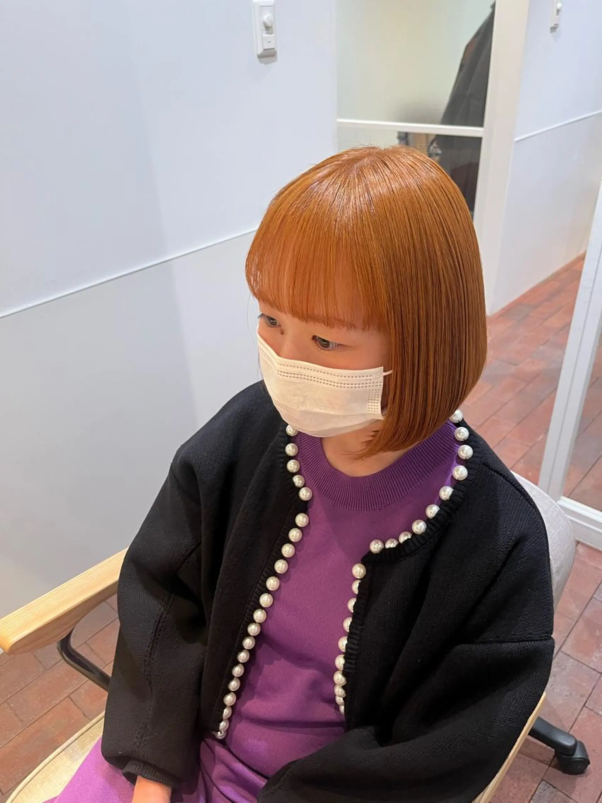 ミディアム マンツーマン 縮毛矯正/マユコのヘアスタイル