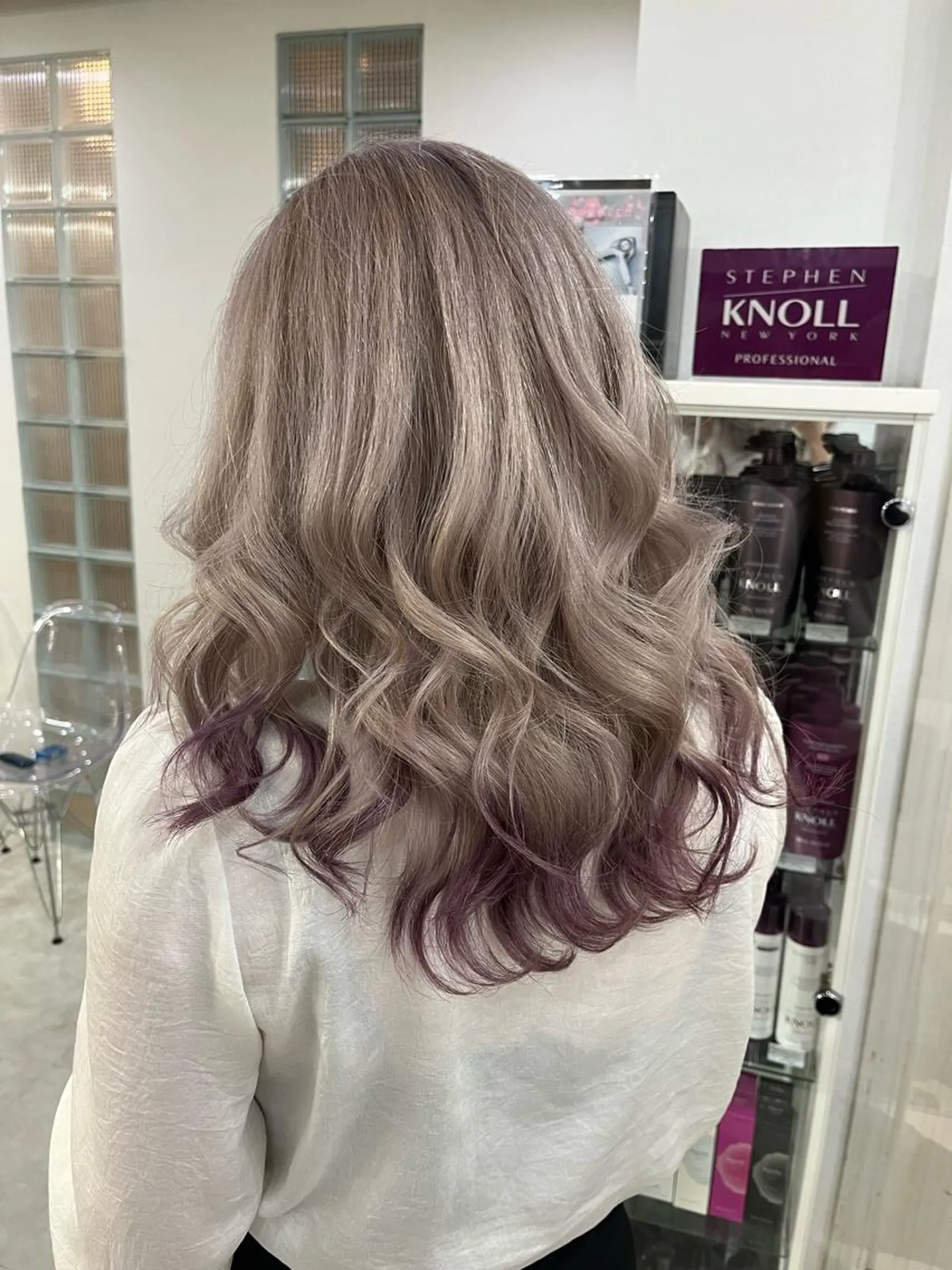 カラー アッシュ アッシュグレー アッシュグレージュ バレイヤージュ ミストバング ヘアカラー トリートメント ヘアセット 🫧似合わせデザイン 🫧MIKU🪼のヘアスタイル