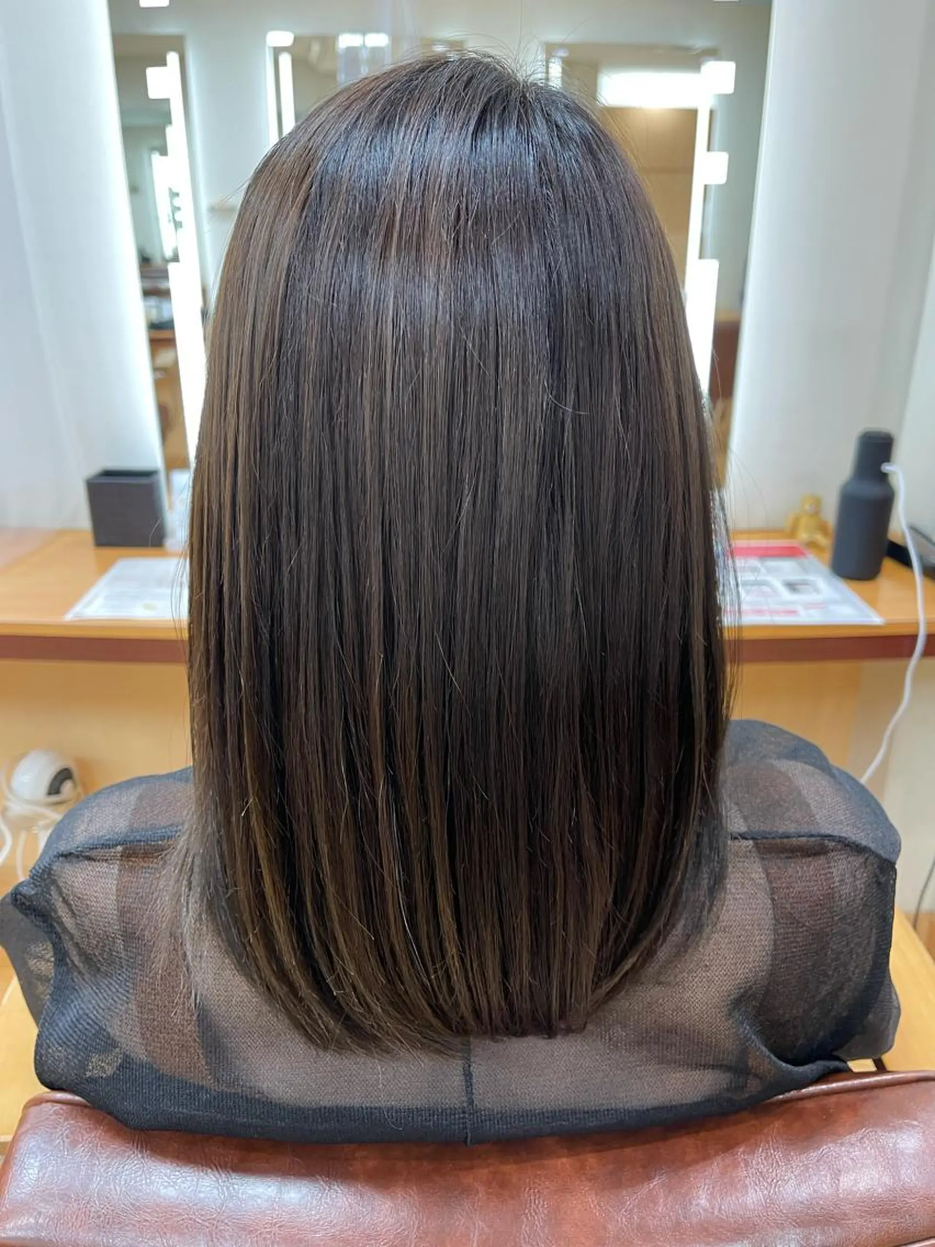 ミディアム 髪質改善 ヘアカラー 丸山 亜加理のヘアスタイル