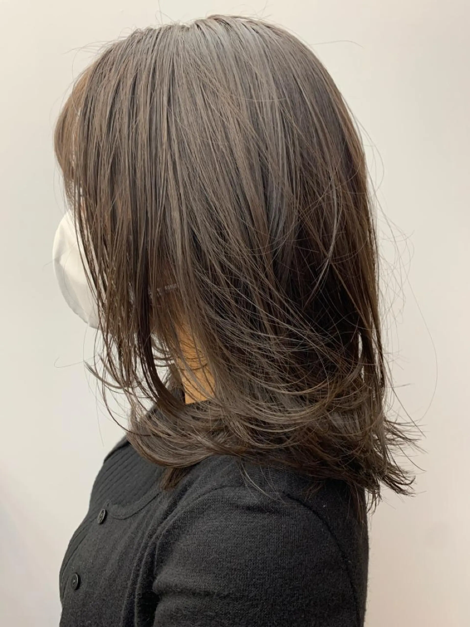 ミディアム fhami 店長 髪質改善　DAITOのヘアスタイル